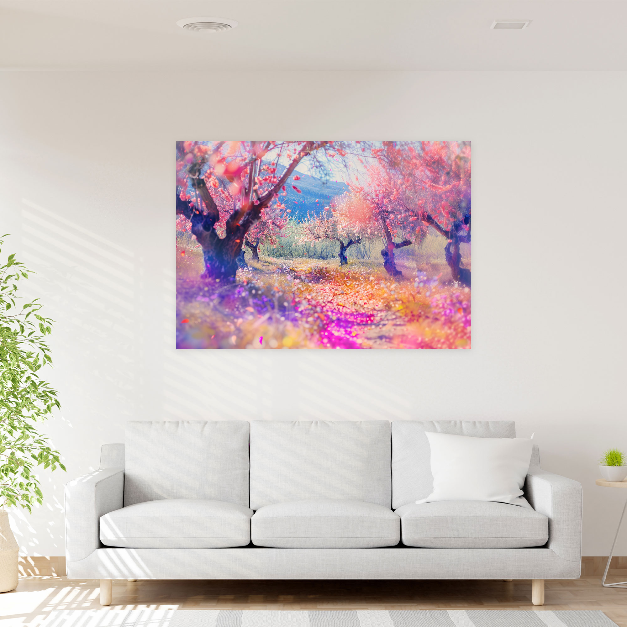Vincent Van Gogh Almond Trees Canvas Print - Vincent Van Gogh, Vincent Van Gogh, Wall Decoration, Canvas Print