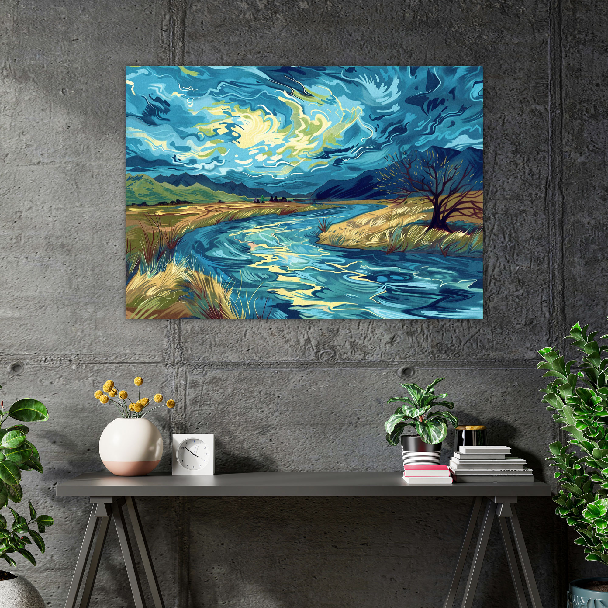 Vincent Van Gogh Peaceful River Wall Art - Vincent Van Gogh, Wall Decoration, Home Decoration, Canvas