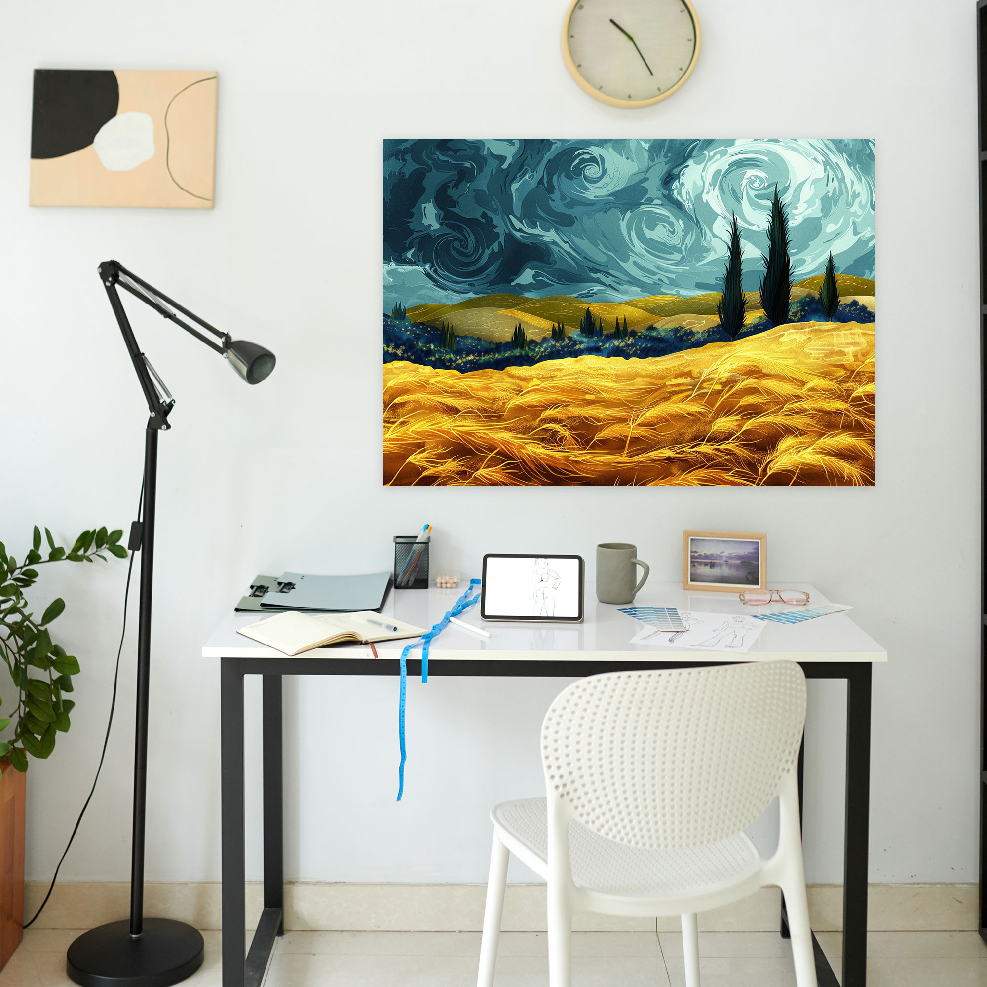 Wheatfield With Cypresses Canvas Print - Vincent Van Gogh, Vincent Van Gogh, Home Decoration, Canvas Wall Art