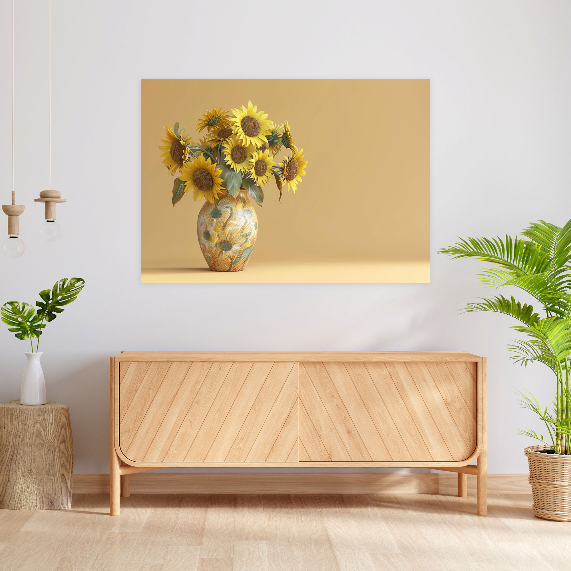 Vase With Twelve Sunflowers Canvas Print - Vincent Van Gogh, Vincent Van Gogh, Wall Decoration, Home Decoration