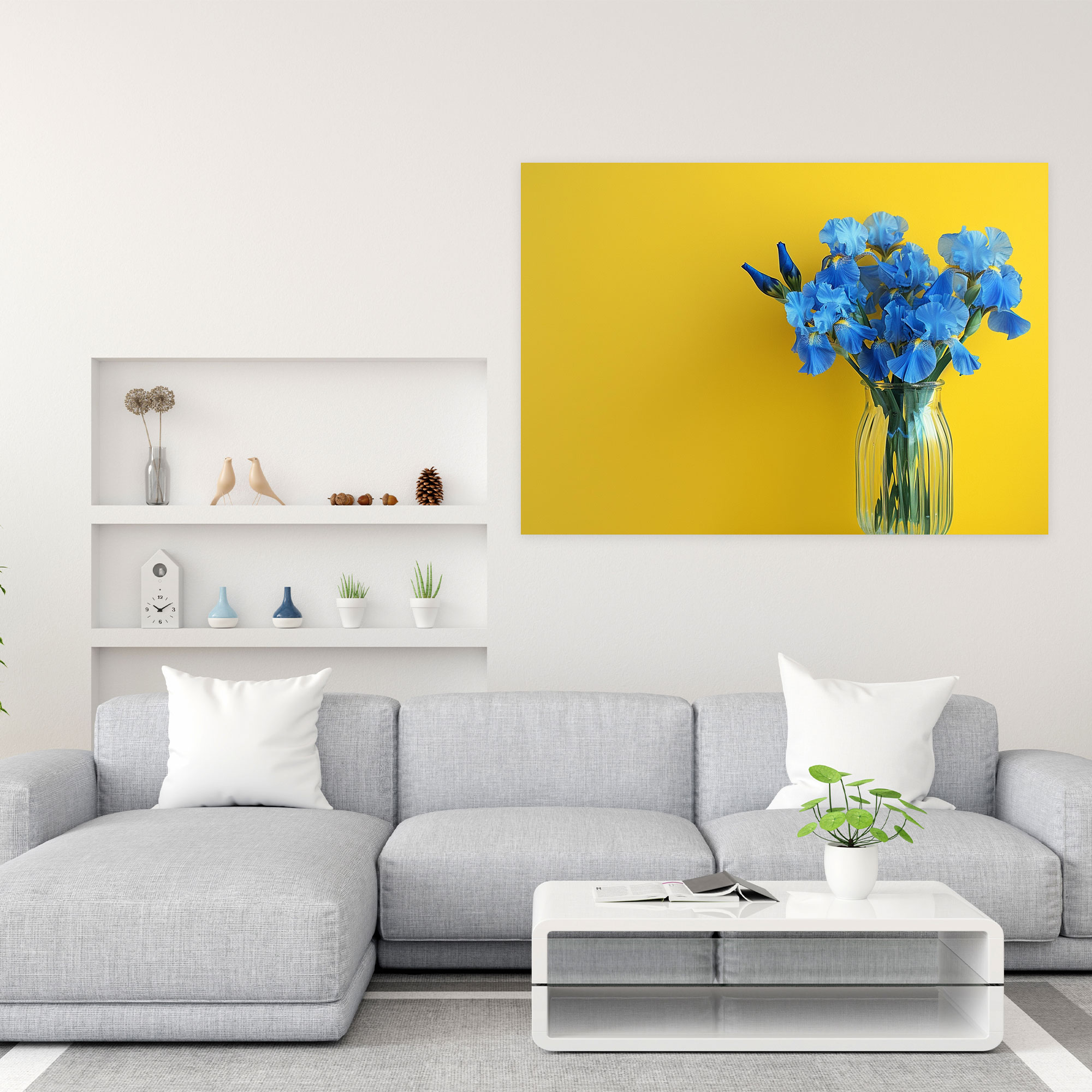 Vincent Van Gogh Blue Irises Canvas Print - Vincent Van Gogh, Wall Decoration, Vincent Van Gogh, Home Decoration