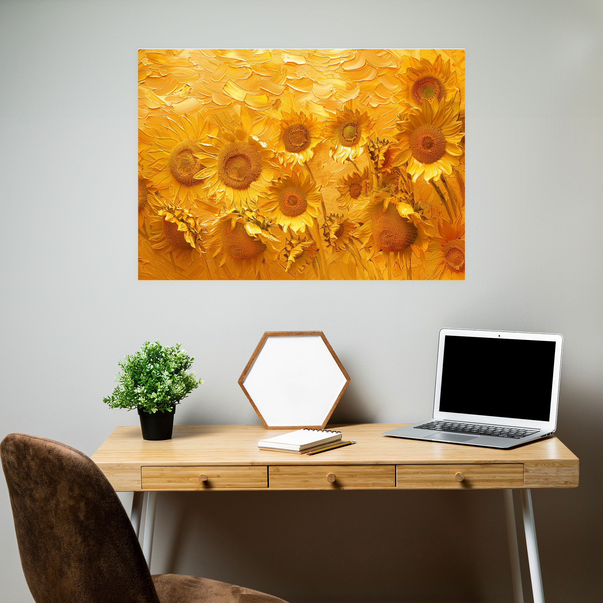 Sunflowers Vincent Van Gogh Canvas Print - Vincent Van Gogh, Canvas, Wall Decoration, Home Decoration