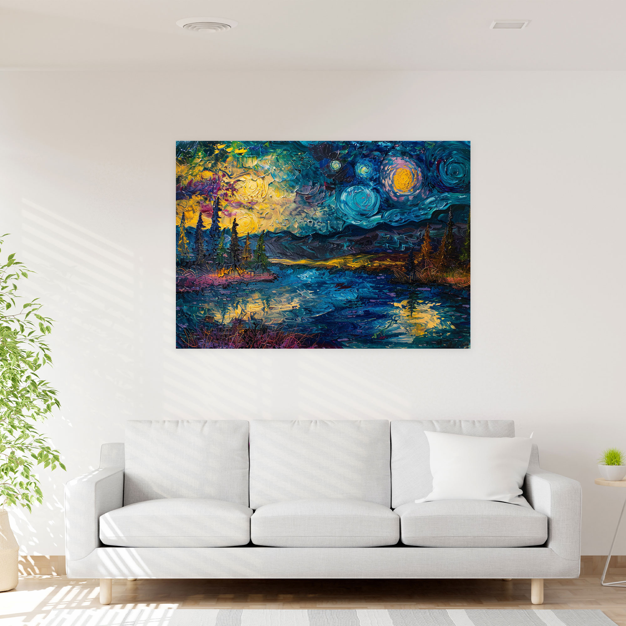 Starry Night Vincent Van Gogh Canvas Print - Vincent Van Gogh, Home Decoration, Canvas Print, Starry Night