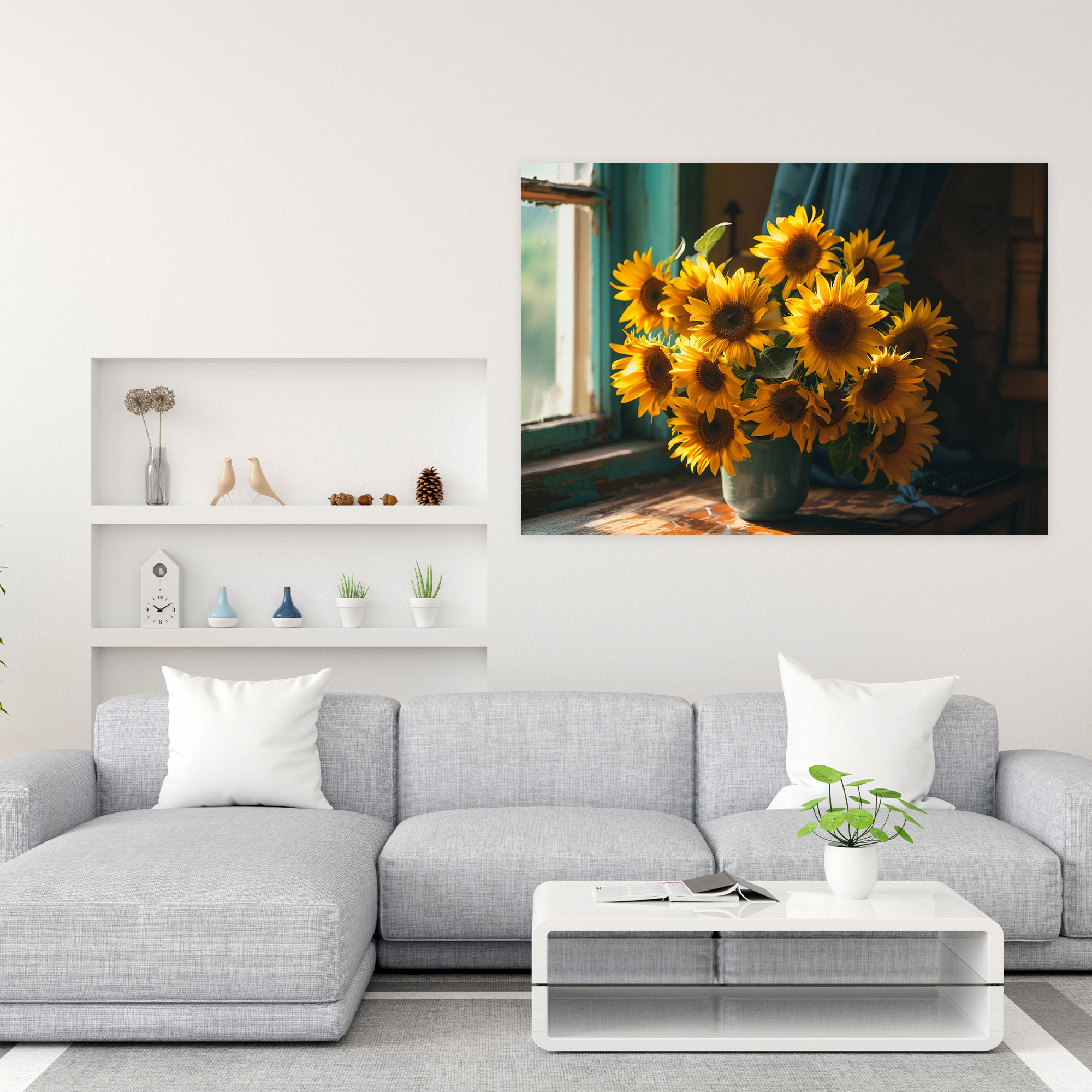 Sunflowers Vincent Van Gogh Wall Art - Vincent Van Gogh, Wall Art, Sunflowers, Wall Decoration