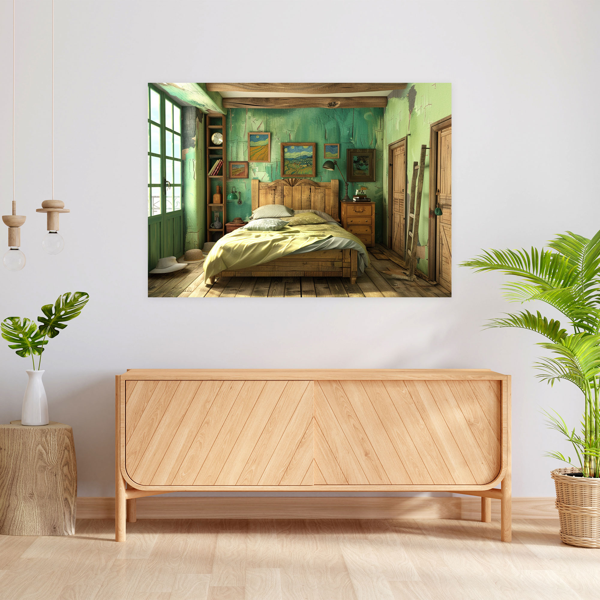 Arles'teki Yatak Odası Vincent Van Gogh Kanvas Tablo - Duvar Dekorasyonu