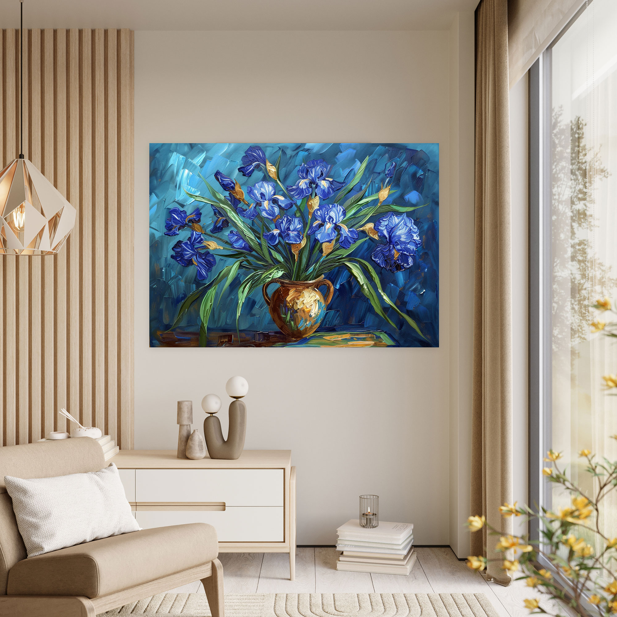 Irises Vincent Van Gogh Wall Art - Vincent Van Gogh, Wall Art, Irises, Canvas