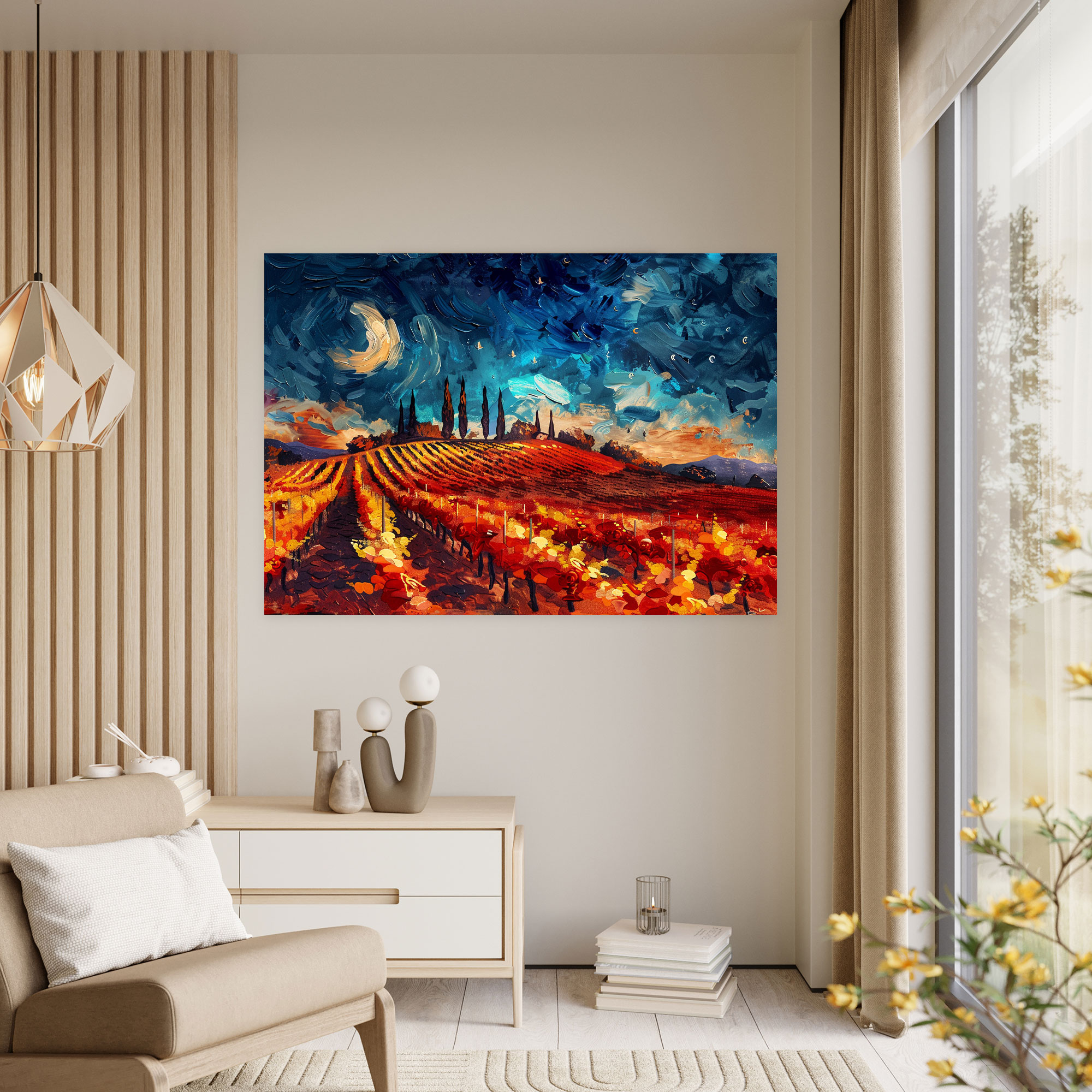 Red Vineyard Vincent Van Gogh Wall Art - Vincent Van Gogh, Wall Art, Canvas Wall Art, Wall Decoration