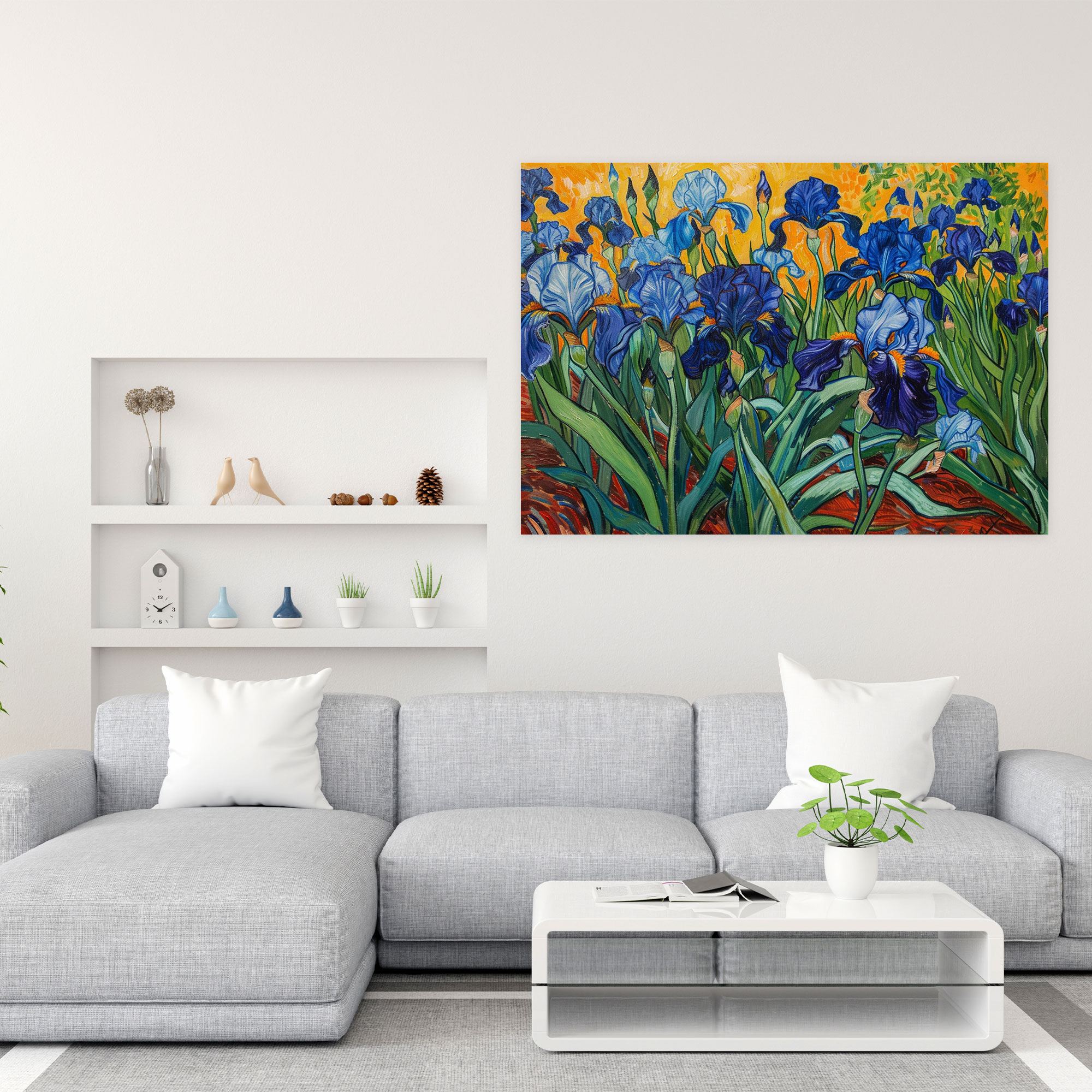 Vincent Van Gogh Irises Canvas Print - Vincent Van Gogh, Home Decoration, Wall Decoration, Canvas Print