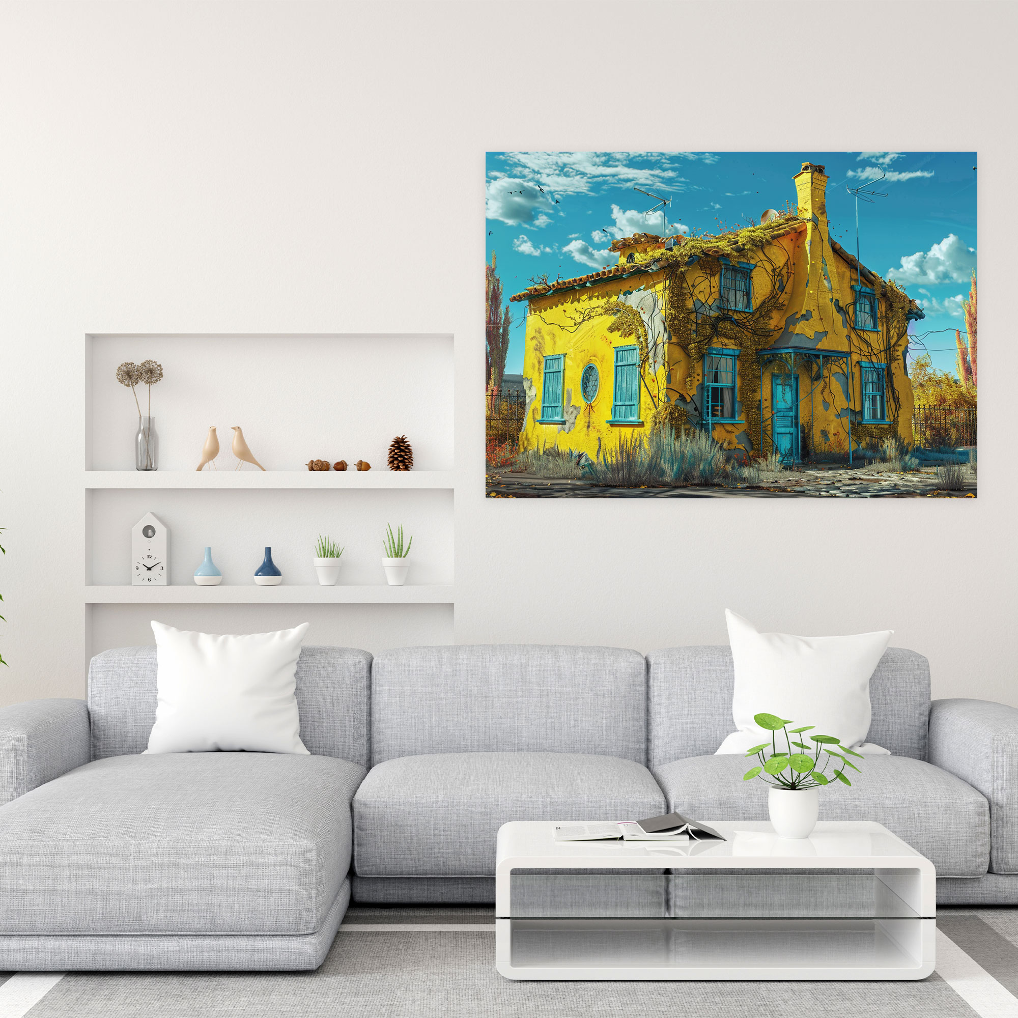 Vincent Van Gogh The Yellow House Wall Art - Vincent Van Gogh, Home Decoration, Canvas Wall Art, Wall Art