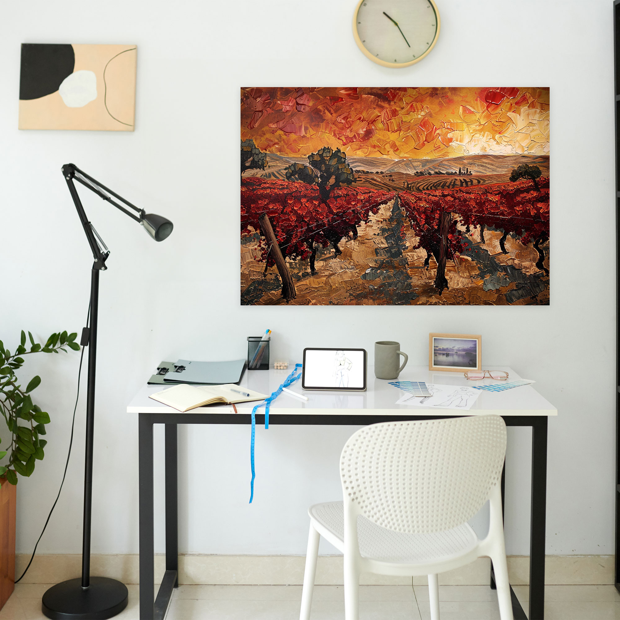 Vincent Van Gogh The Red Vineyard Canvas Print - Vincent Van Gogh, Home Decoration, Canvas, Wall Art
