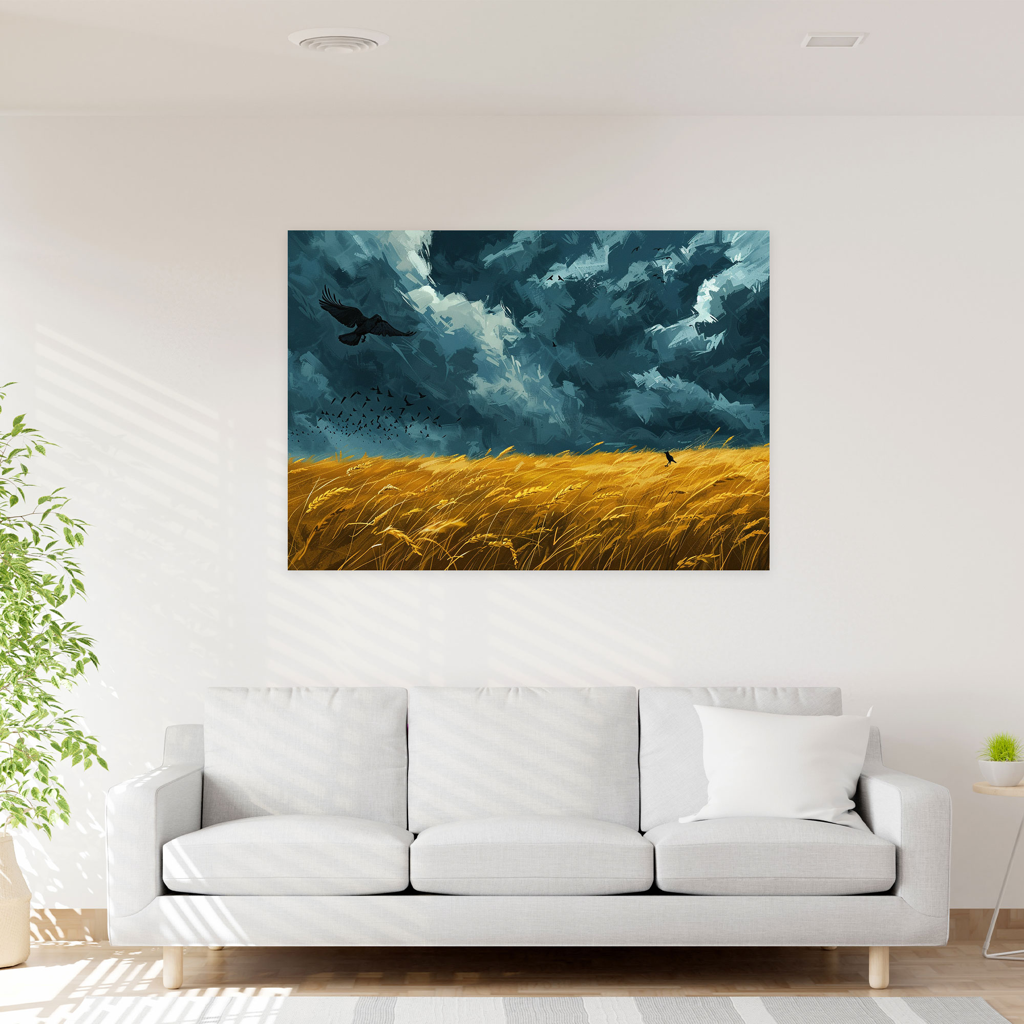 Wheatfield With Crows Canvas Print - Vincent Van Gogh, Canvas Wall Art, Home Decoration, Wall Decoration