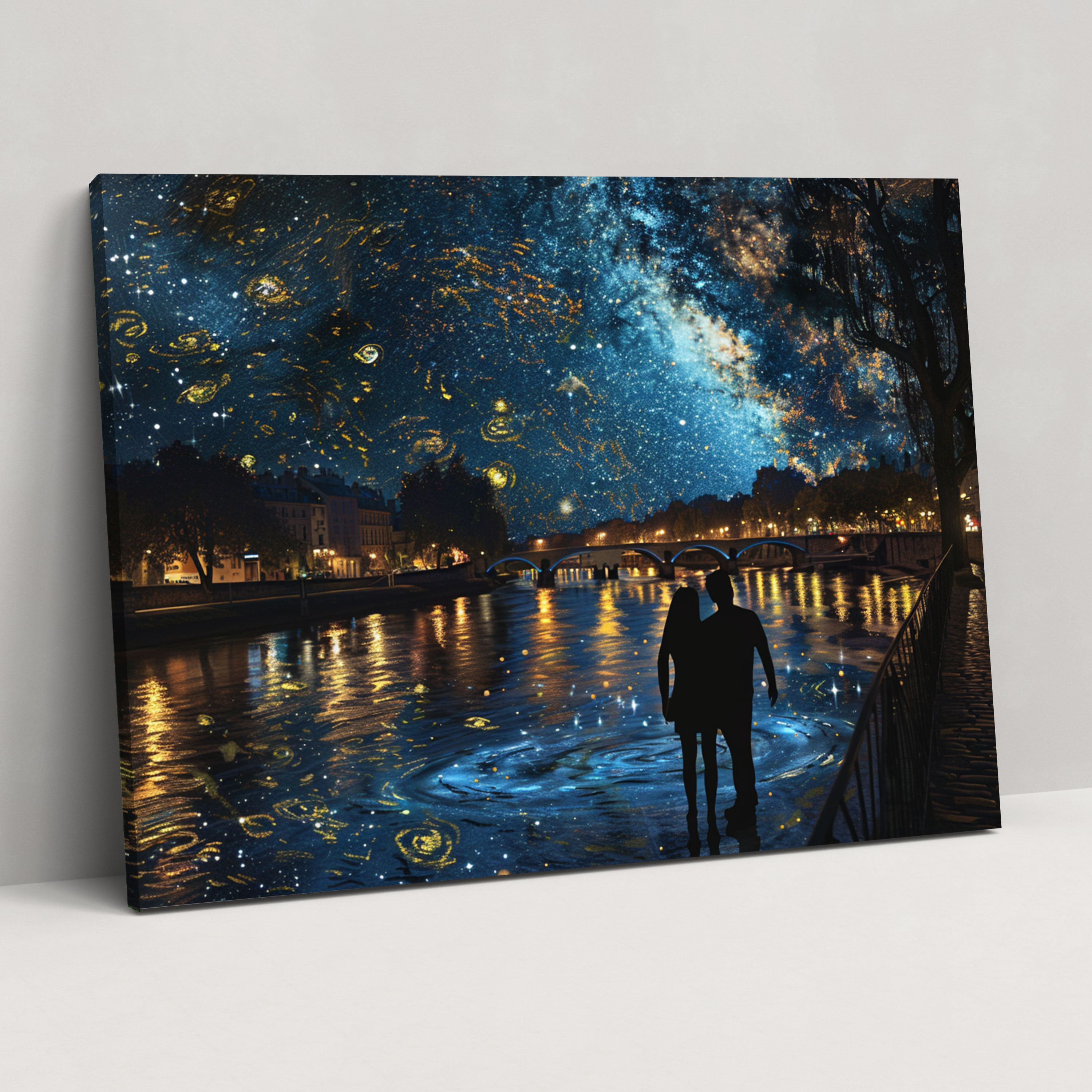 Starry Night Over The Rhone Canvas Print - Vincent Van Gogh, Canvas Print, Home Decoration, Canvas Wall Art
