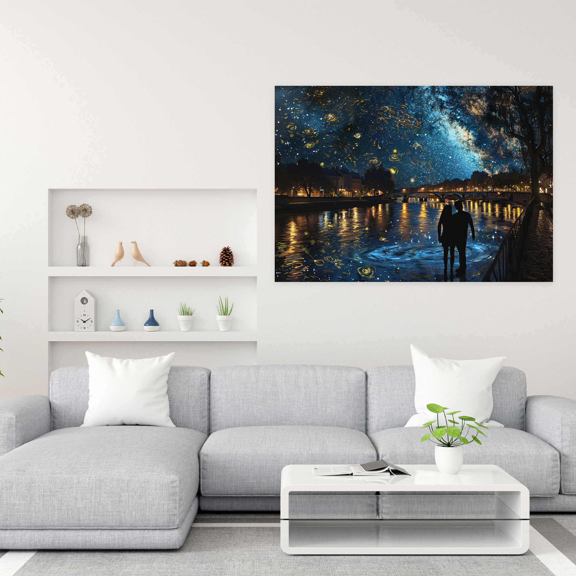 Starry Night Over The Rhone Canvas Print - Vincent Van Gogh, Canvas Print, Home Decoration, Canvas Wall Art