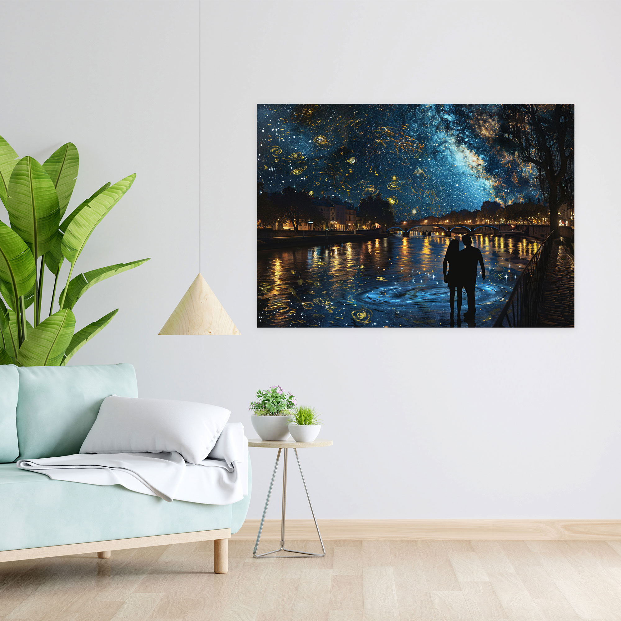 Starry Night Over The Rhone Canvas Print - Vincent Van Gogh, Canvas Print, Home Decoration, Canvas Wall Art