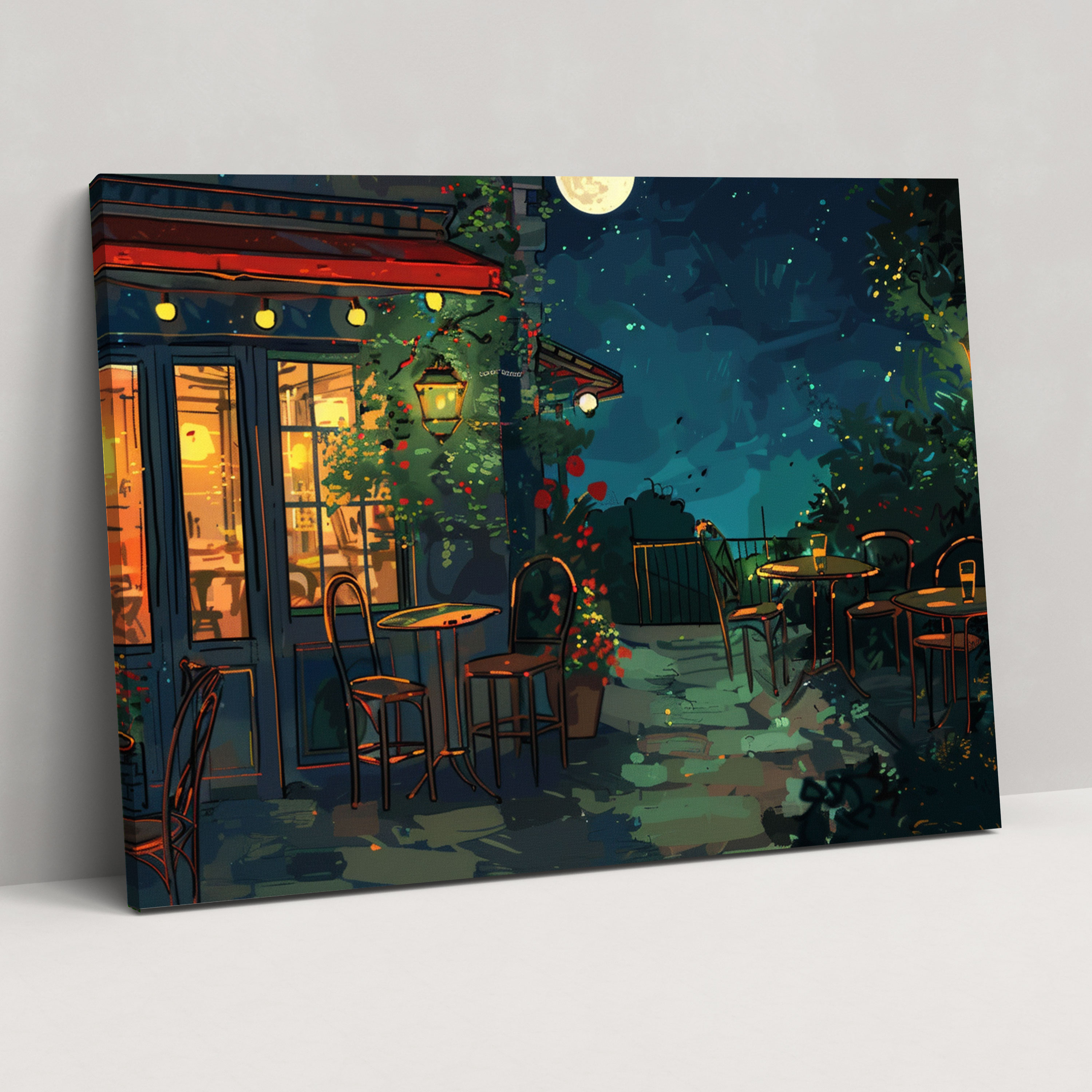 Vincent Van Gogh Cafe Terrace Canvas Print - Vincent Van Gogh, Canvas Print, Wall Art, Canvas