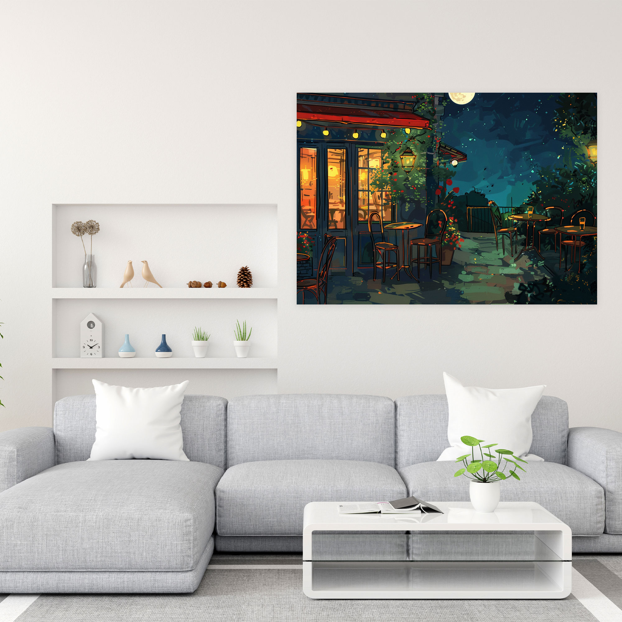 Vincent Van Gogh Cafe Terrace Canvas Print - Vincent Van Gogh, Canvas Print, Wall Art, Canvas