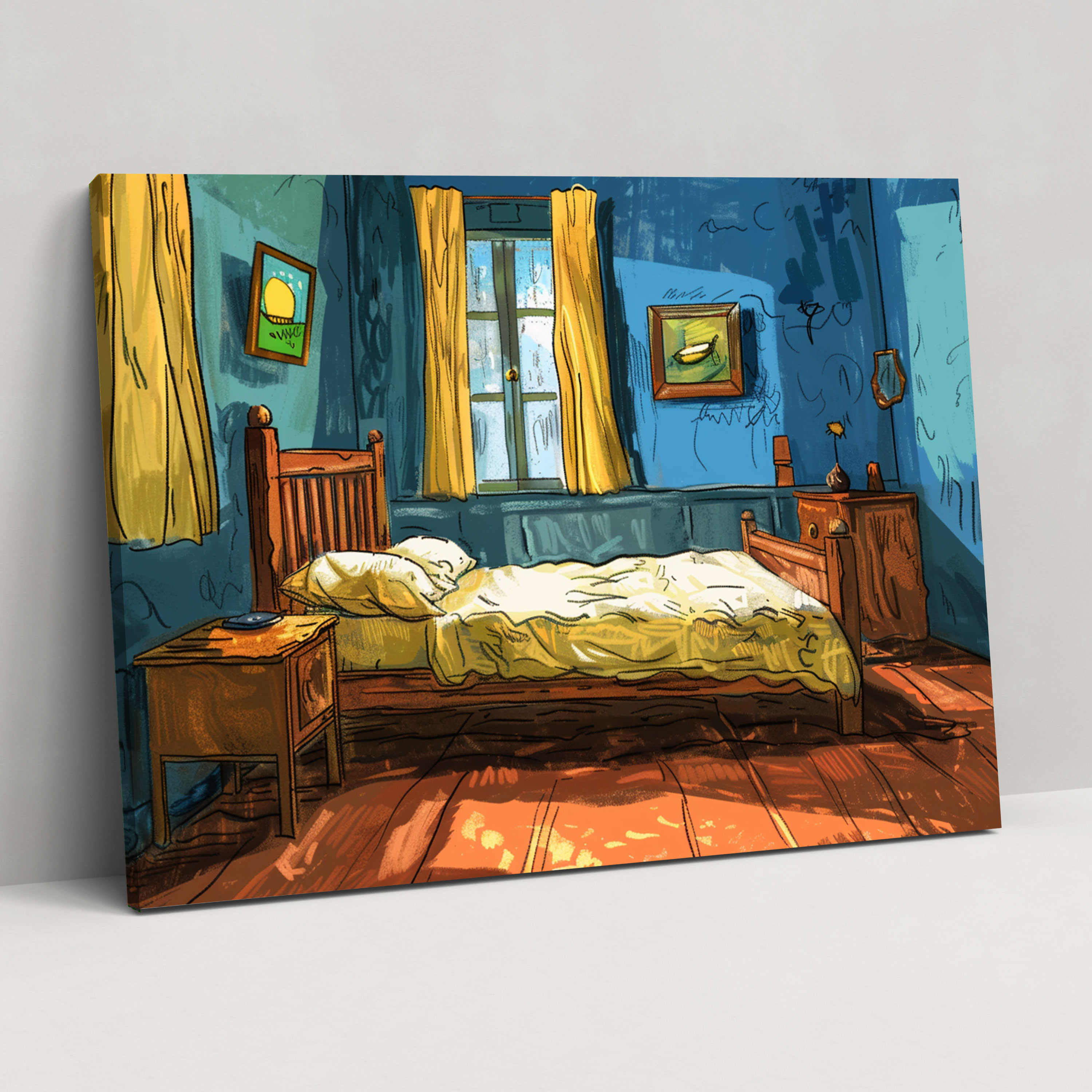 Vincent Van Gogh Yatak Odası Kanvas Tablo - Duvar Dekorasyonu