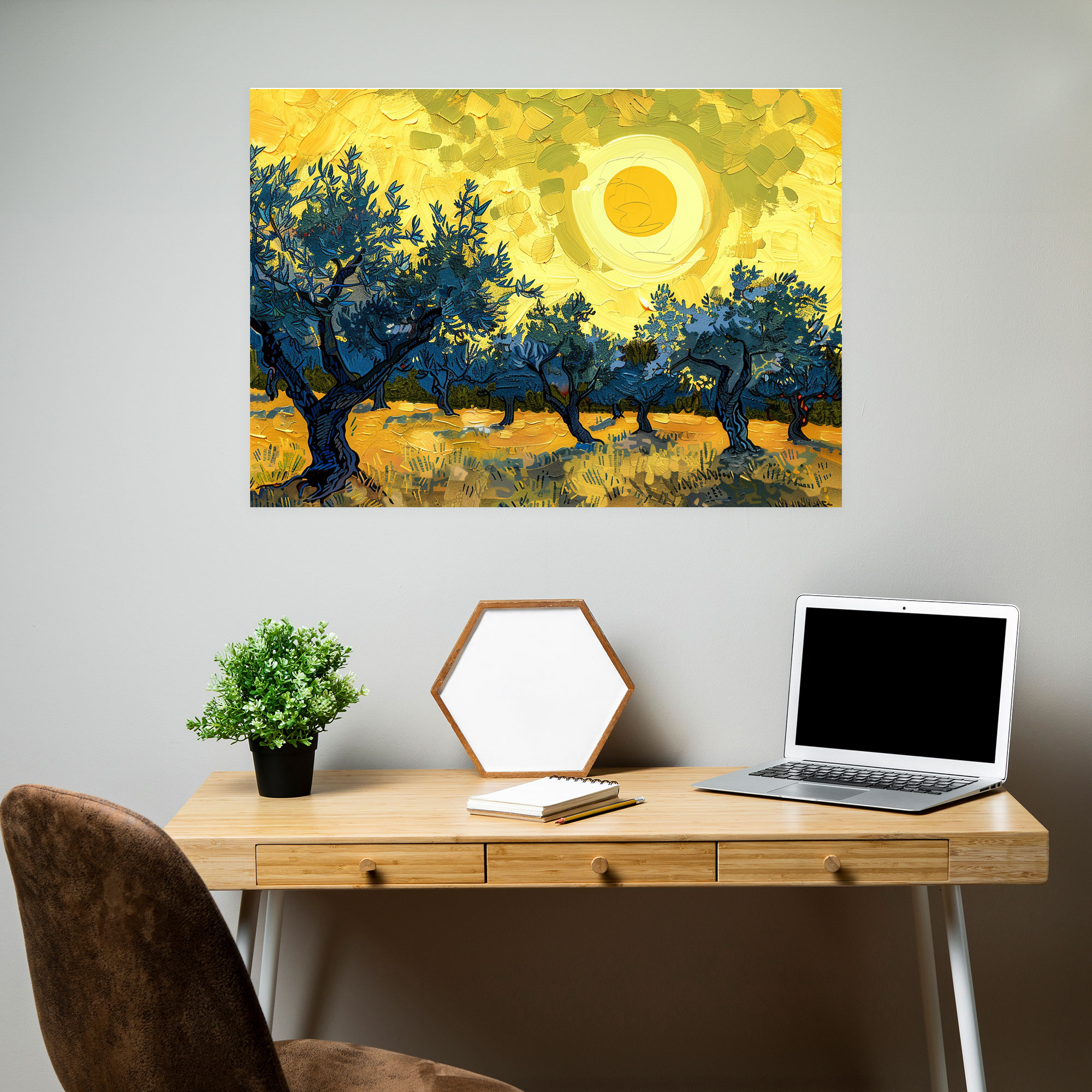 Vincent Van Gogh Olive Trees Canvas Print - Vincent Van Gogh, Vincent Van Gogh, Home Decoration, Canvas Print