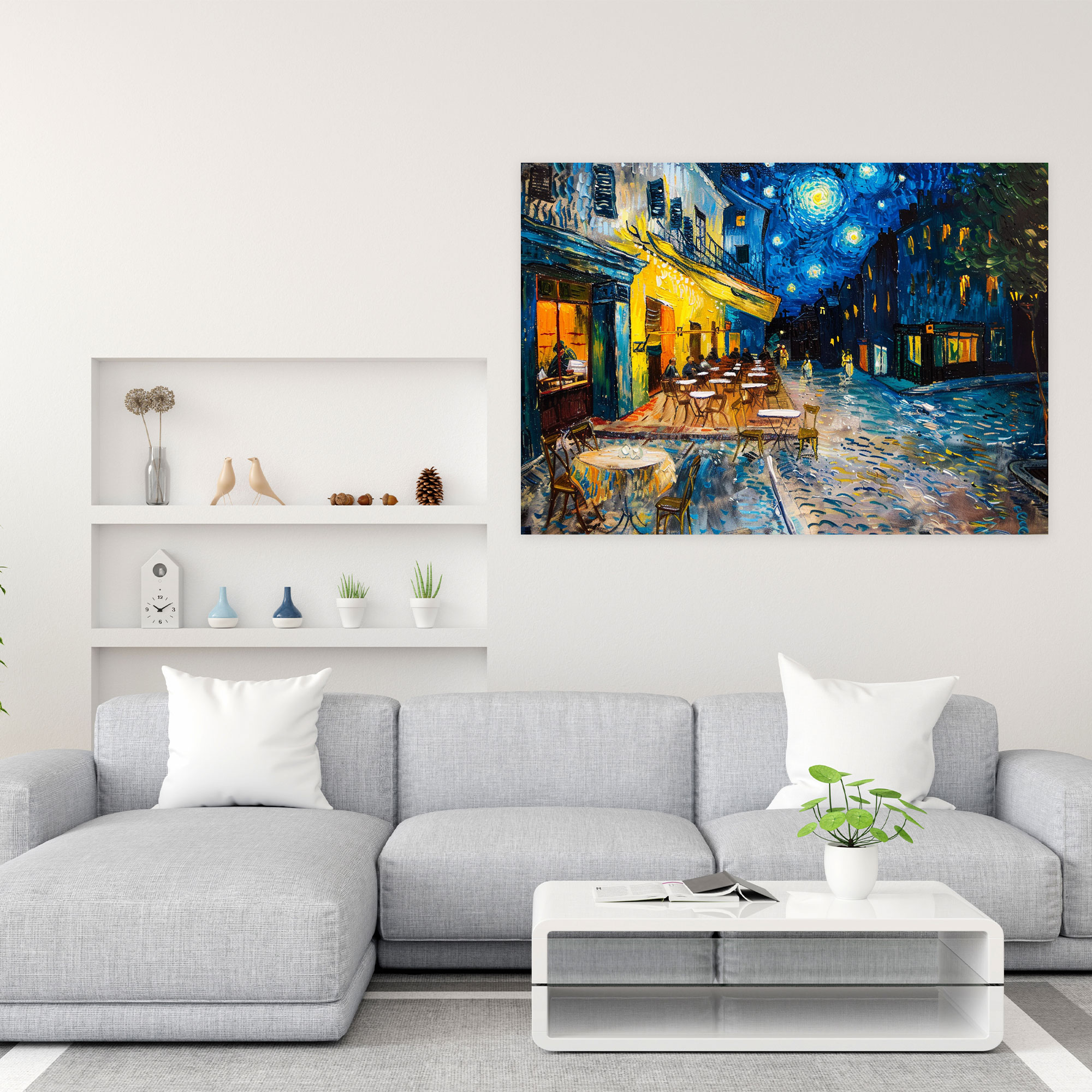 Vincent Van Gogh Cafe Terrace Canvas Print - Vincent Van Gogh, Wall Decoration, Canvas, Canvas Wall Art