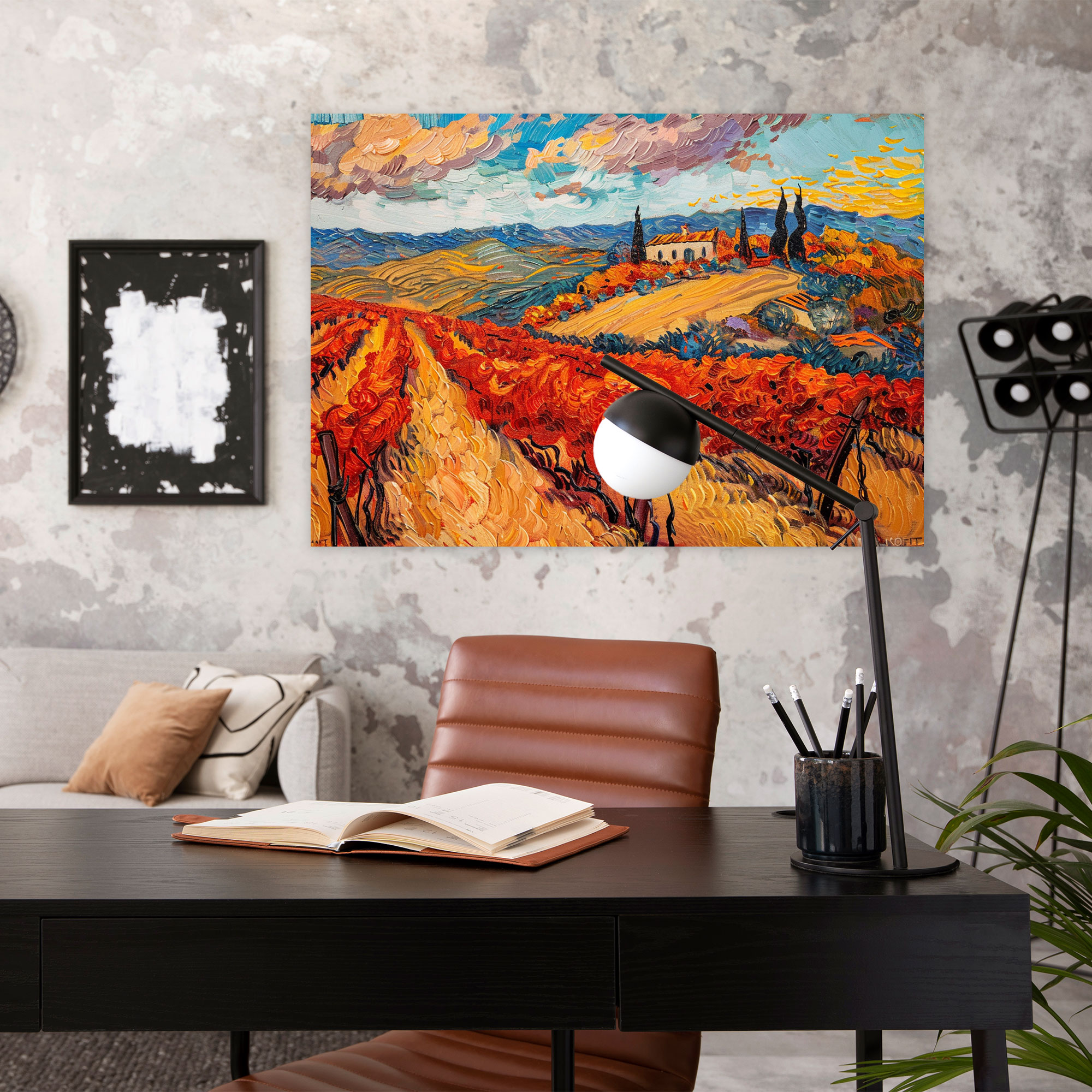 Vincent Van Gogh Red Vineyard Canvas Print - Vincent Van Gogh, Home Decoration, Canvas Print, Vincent Van Gogh