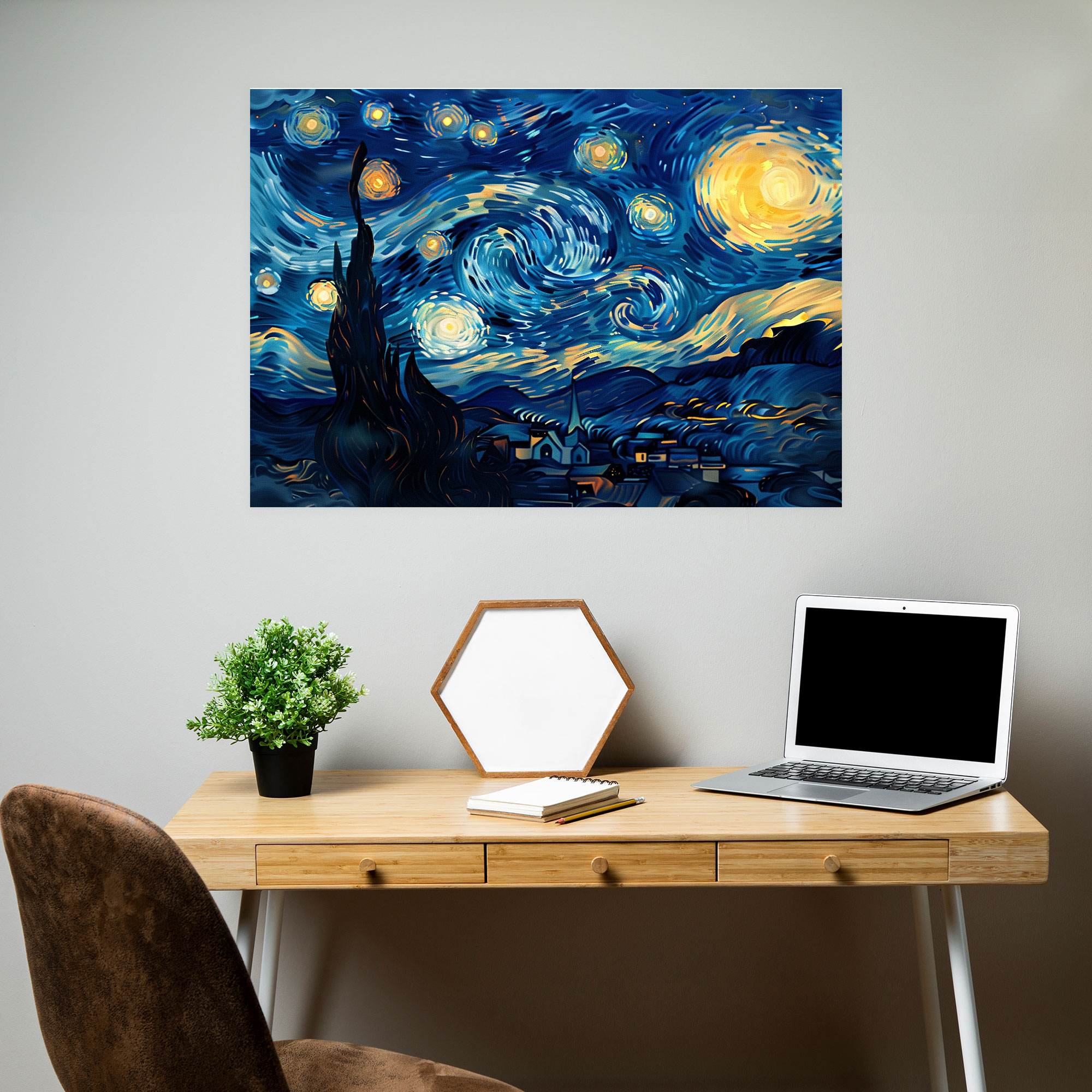 Vincent Van Gogh Starry Night Canvas Print - Vincent Van Gogh, Vincent Van Gogh, Canvas Wall Art, Wall Decoration