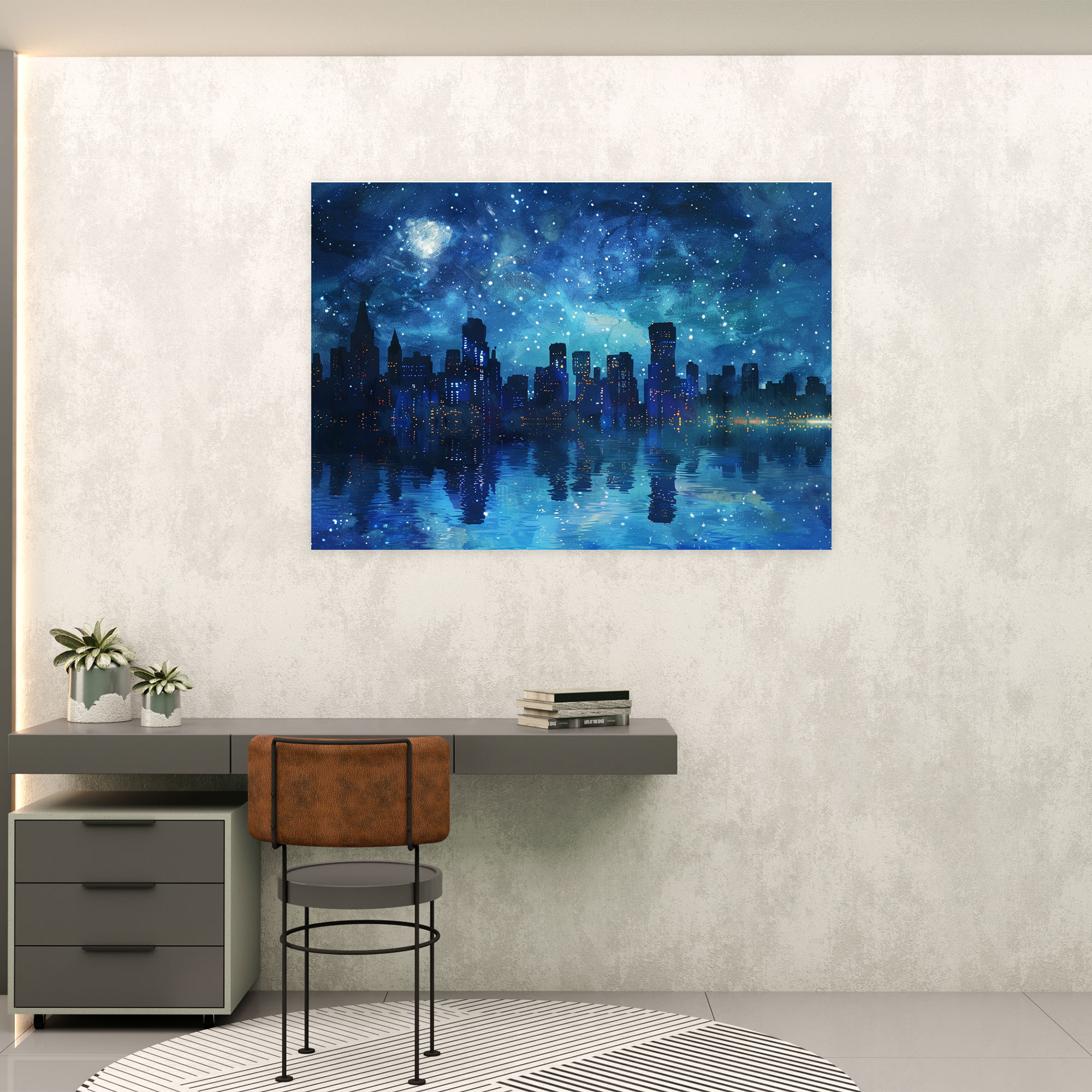 Impressionist Cityscape Van Gogh Canvas Print - Vincent Van Gogh, Wall Decoration, Wall Art, Home Decoration