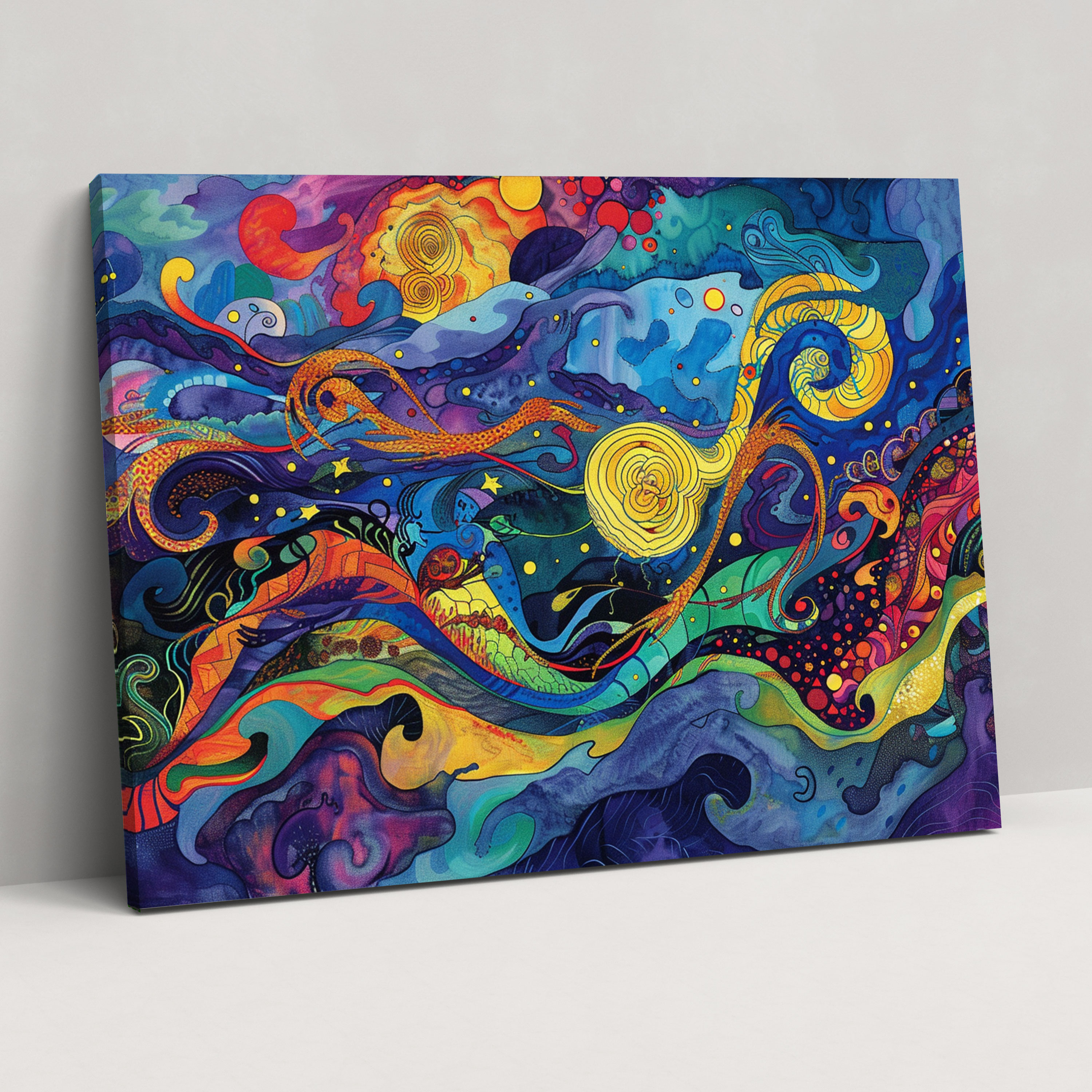 Vibrant Swirls Van Gogh Canvas Print - Vincent Van Gogh, Canvas, Wall Art, Home Decoration