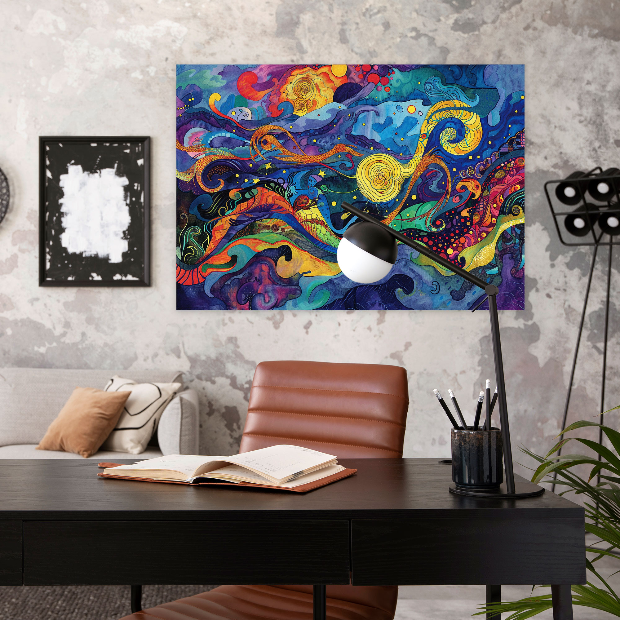 Vibrant Swirls Van Gogh Canvas Print - Vincent Van Gogh, Canvas, Wall Art, Home Decoration