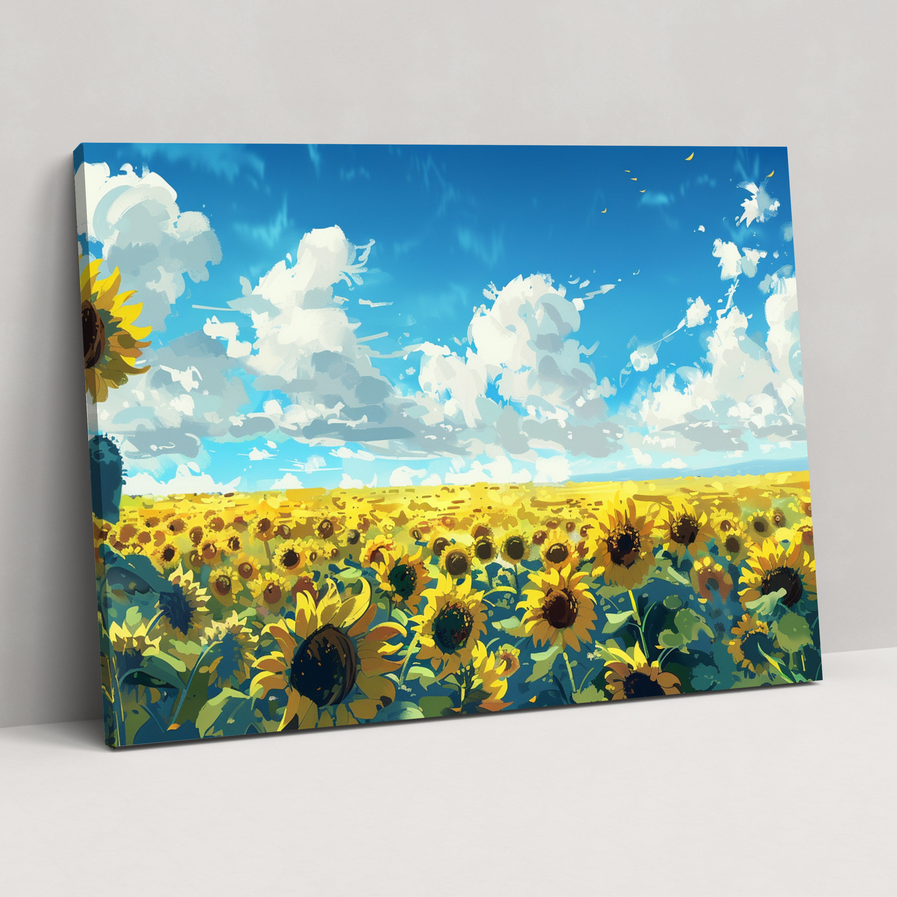 Sunflower Fields Van Gogh Wall Art - Vincent Van Gogh, Wall Decoration, Home Decoration, Vincent Van Gogh
