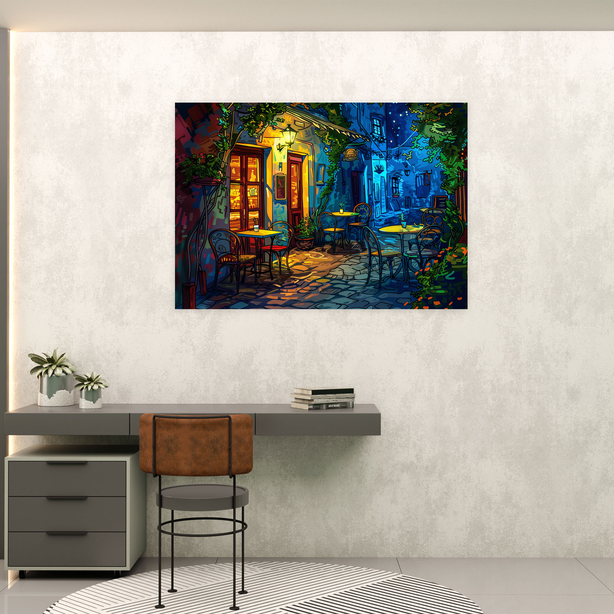 Vincent Van Gogh Cafe Terrace Wall Decoration - Vincent Van Gogh, Home Decoration, Canvas, Canvas Wall Art