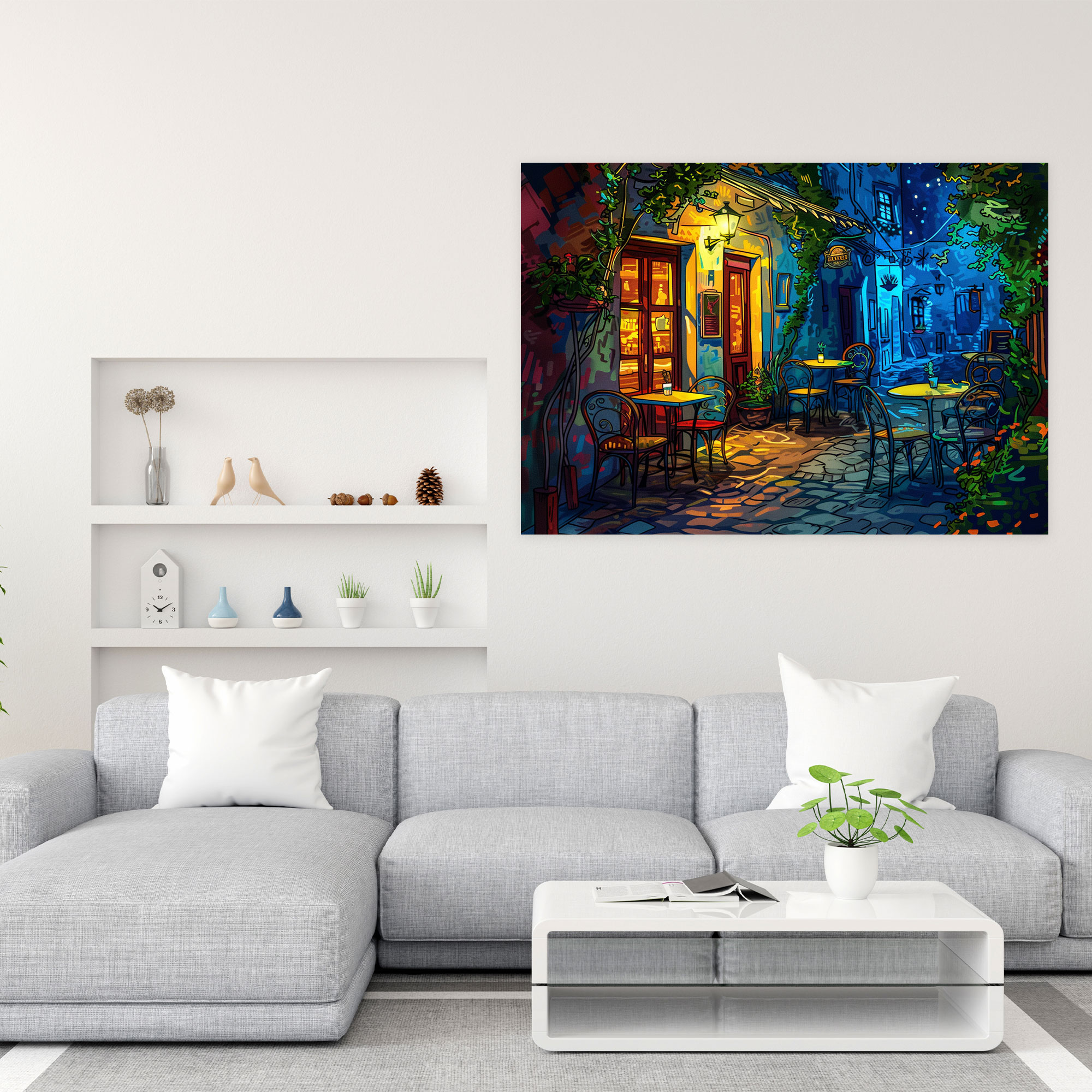 Vincent Van Gogh Cafe Terrace Wall Decoration - Vincent Van Gogh, Home Decoration, Canvas, Canvas Wall Art