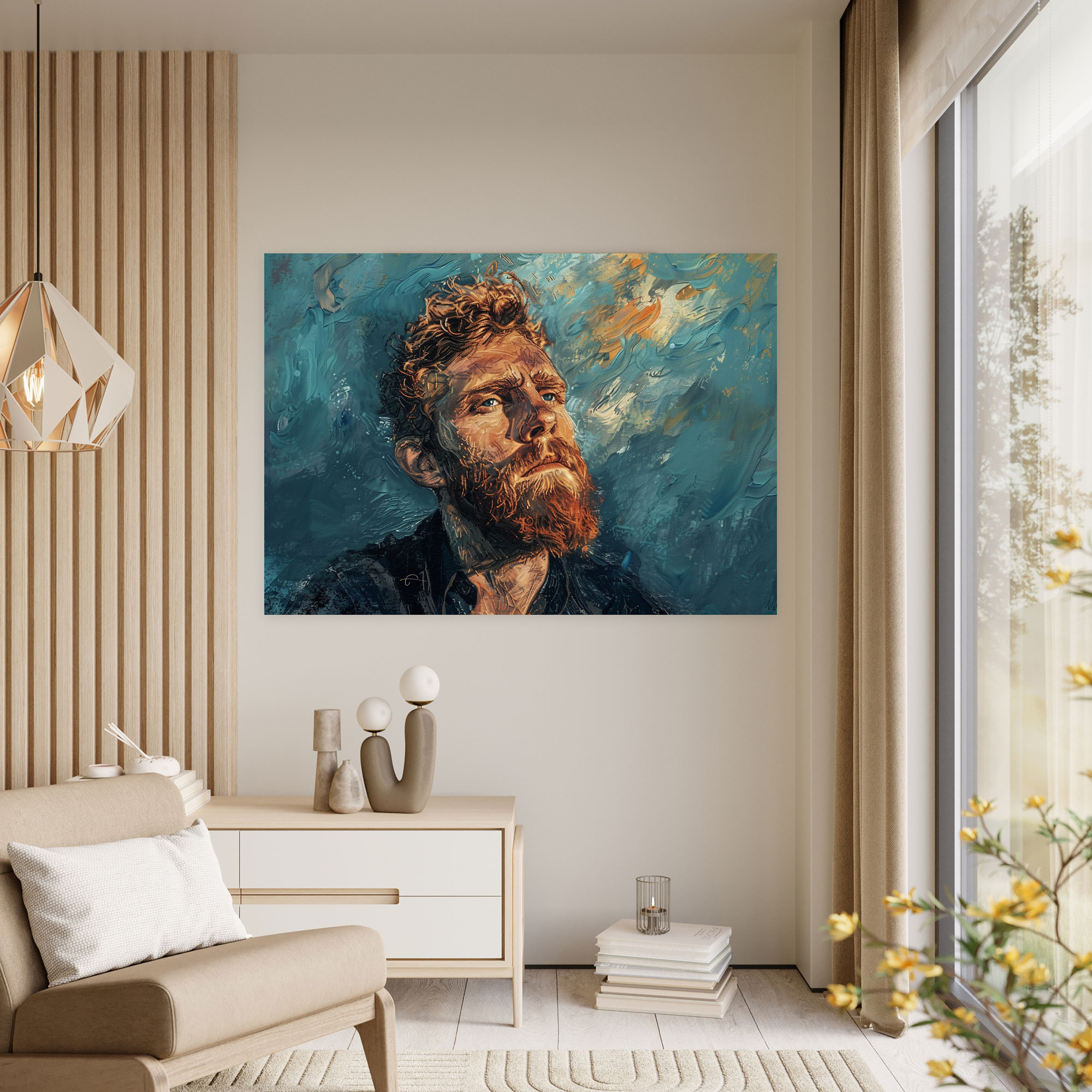 Vincent Van Gogh Self Portrait Wall Decoration - Vincent Van Gogh, Home Decoration, Canvas, Vincent Van Gogh