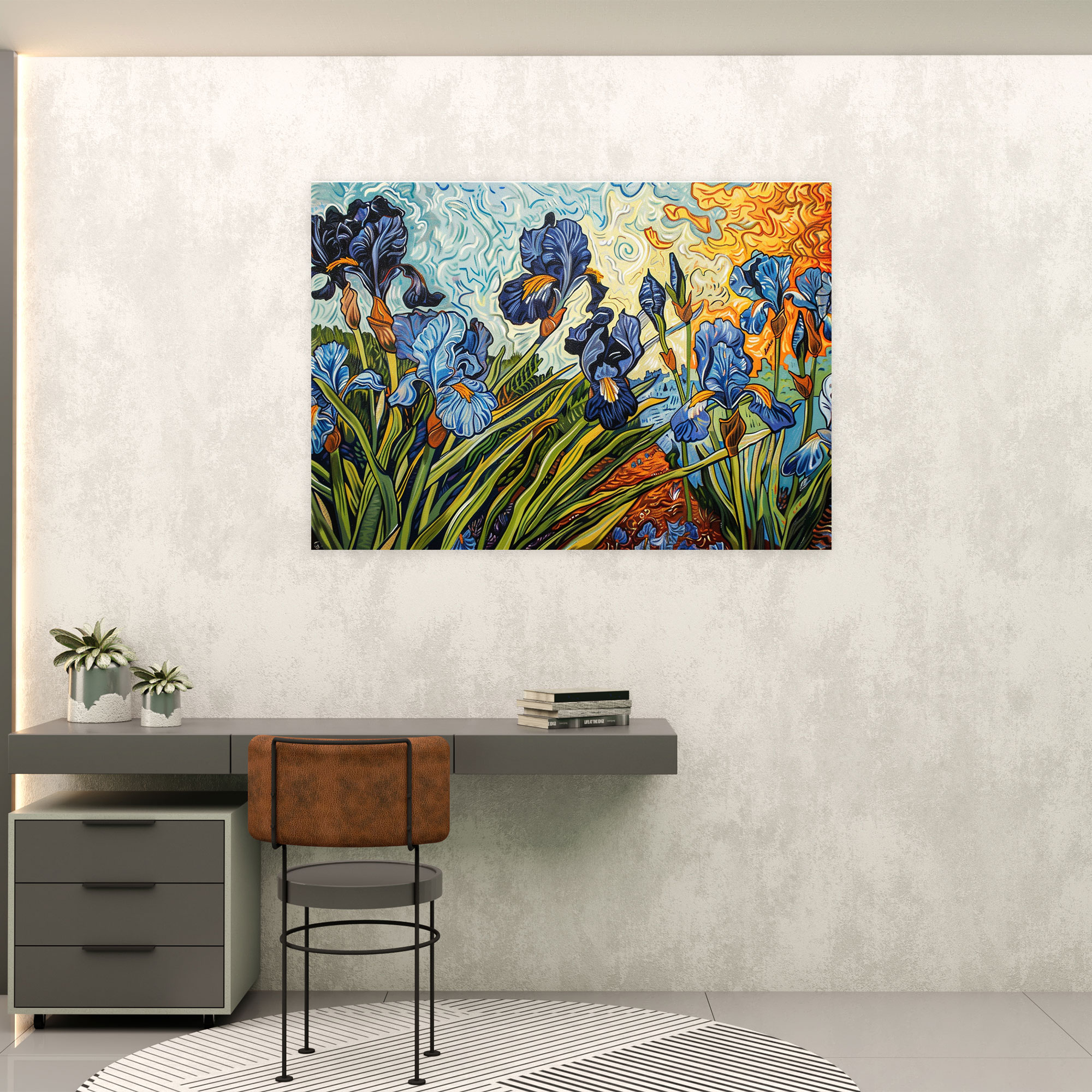 Vincent Van Gogh Irises Garden Wall Art - Vincent Van Gogh, Canvas Wall Art, Vincent Van Gogh, Home Decoration