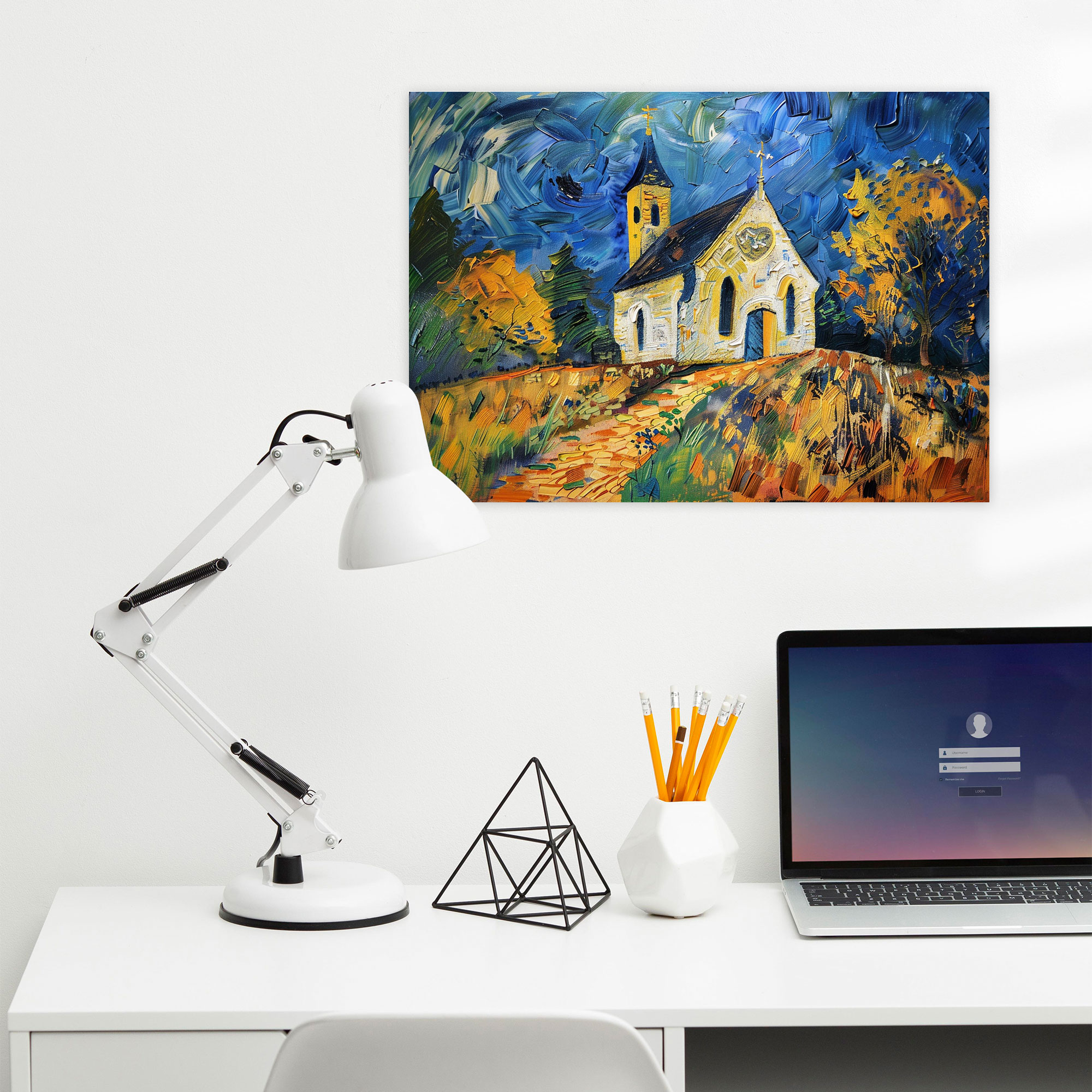 Vincent Van Gogh Church At Auvers Wall Art - Vincent Van Gogh, Canvas Wall Art, Wall Art, Vincent Van Gogh
