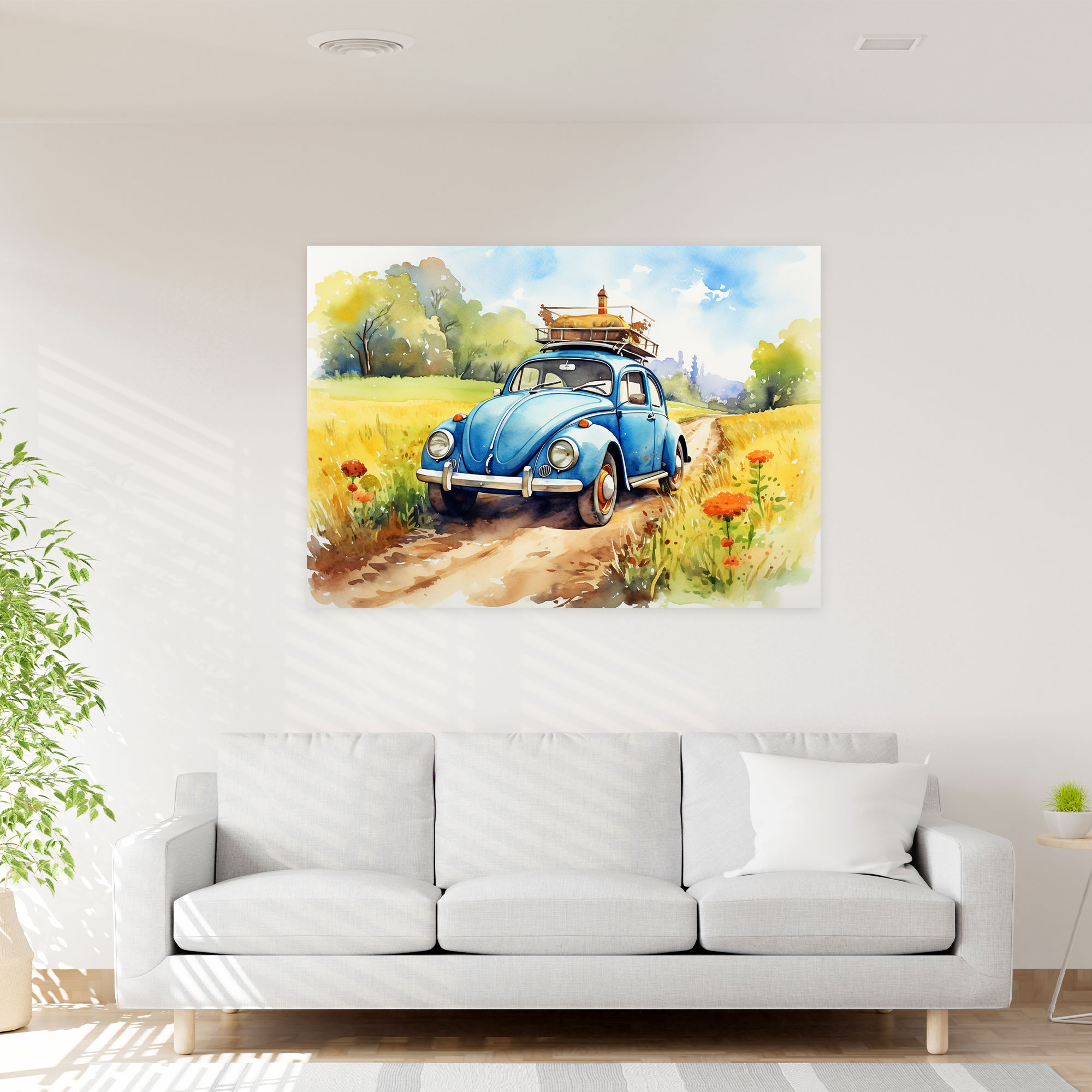 Volkswagen Beetle Wall Art - Volkswagen Beetle, Canvas, Canvas Wall Art, Wall Art