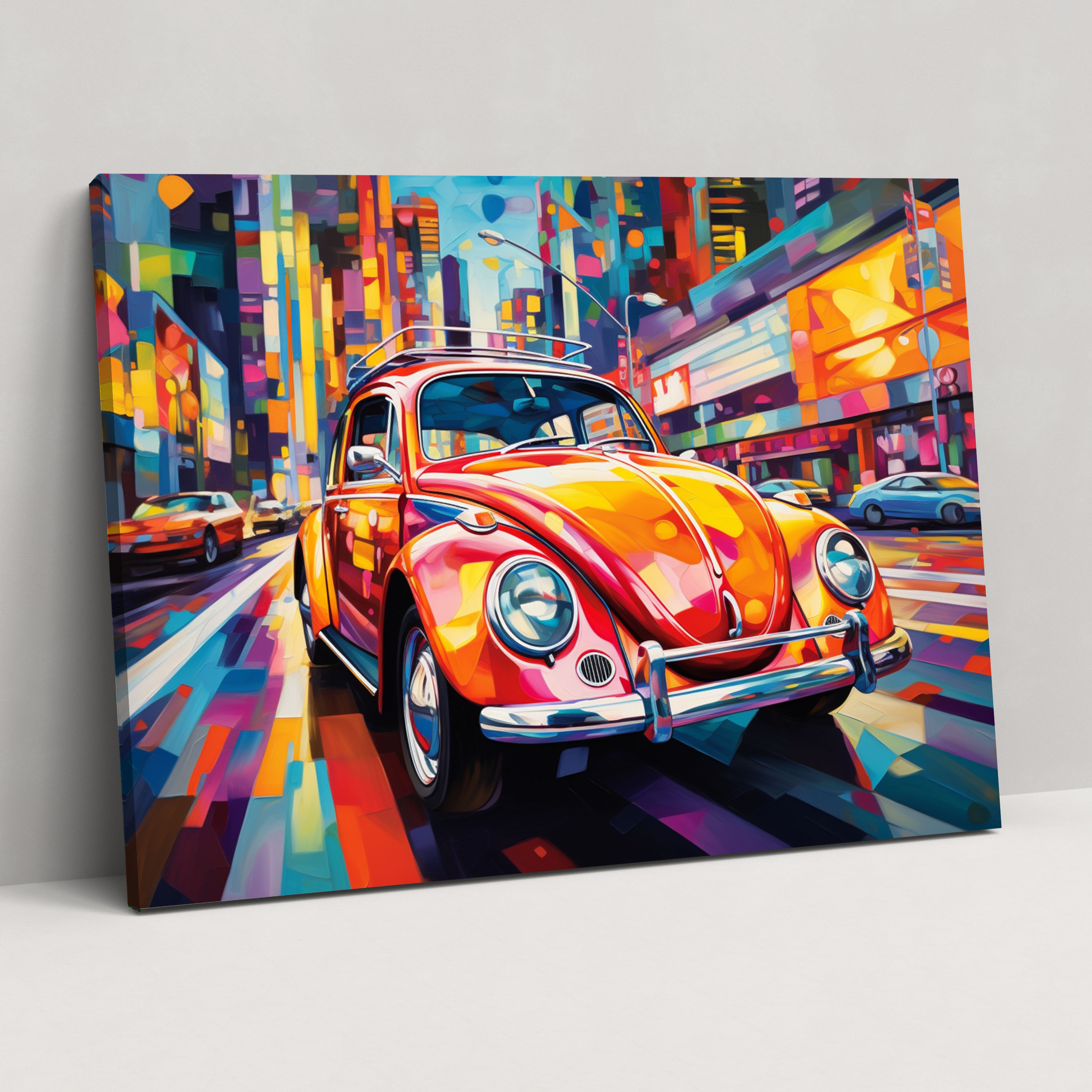 Volkswagen Beetle Canvas Print - Volkswagen Beetle, Pop Art, Home Decoration, Canvas Print