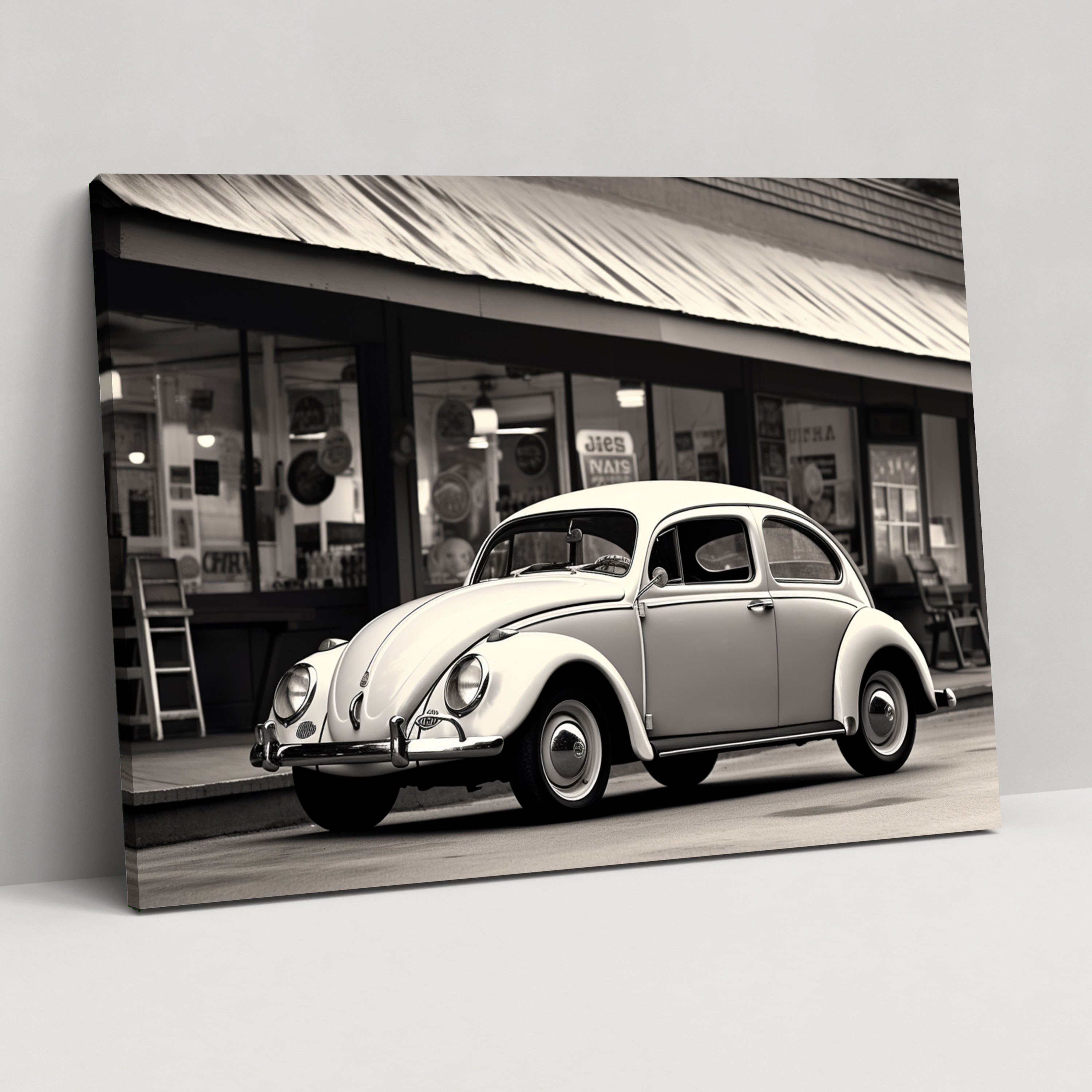 Volkswagen Beetle Wall Art - Volkswagen Beetle, Retro-Themed, Canvas Wall Art, Wall Decoration