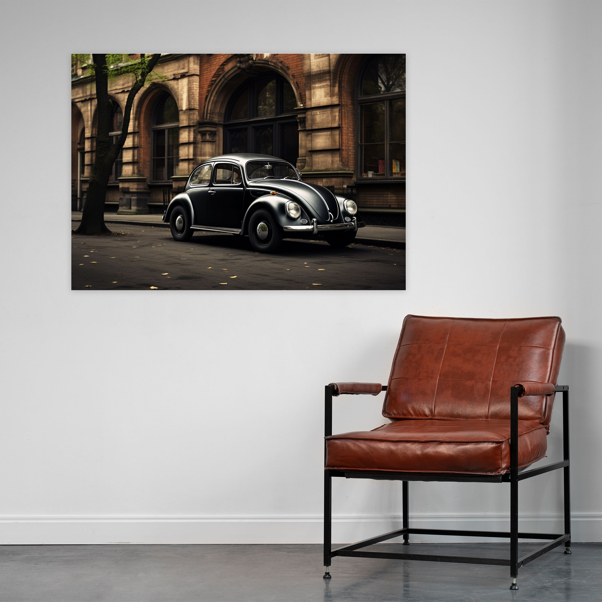 Vintage Volkswagen Beetle Wall Decoration - Volkswagen Beetle, Wall Art, Canvas Print, Canvas Wall Art