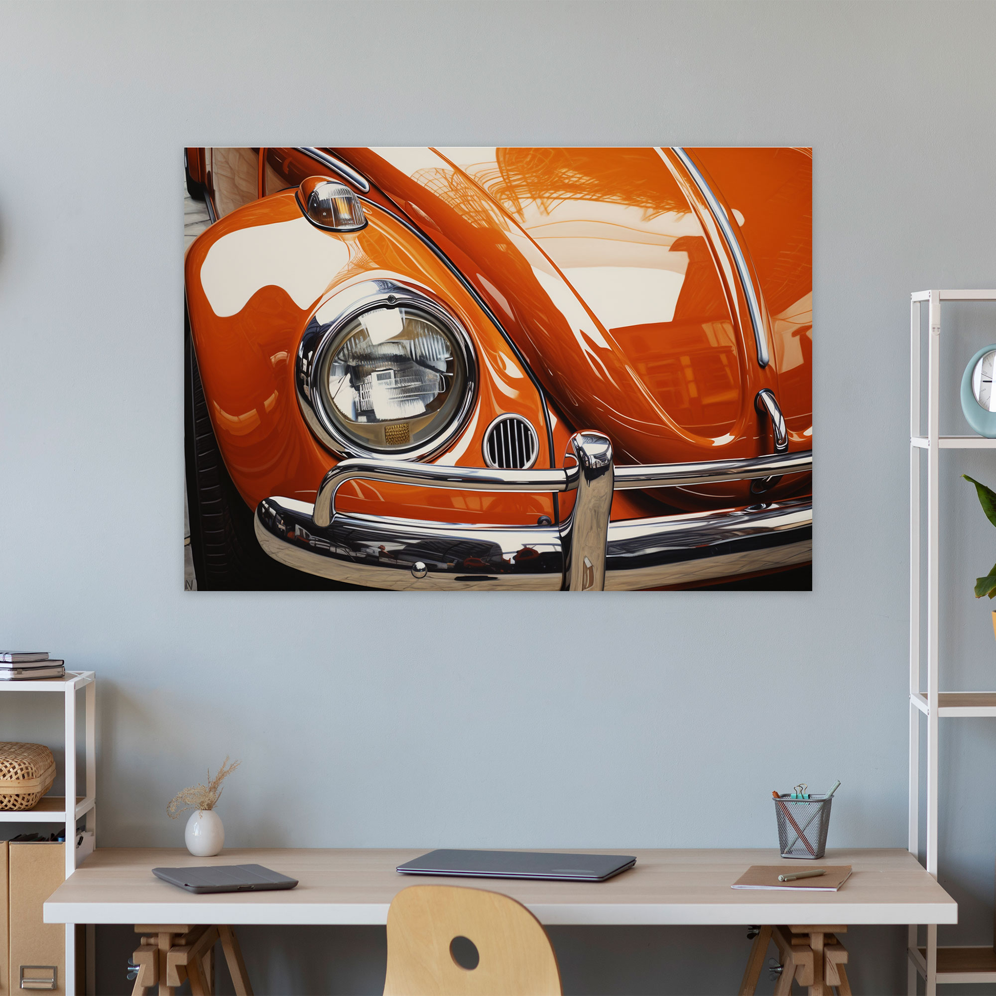 Volkswagen Beetle Canvas Print - Volkswagen Beetle, Canvas Print, Wall Art, Home Decoration