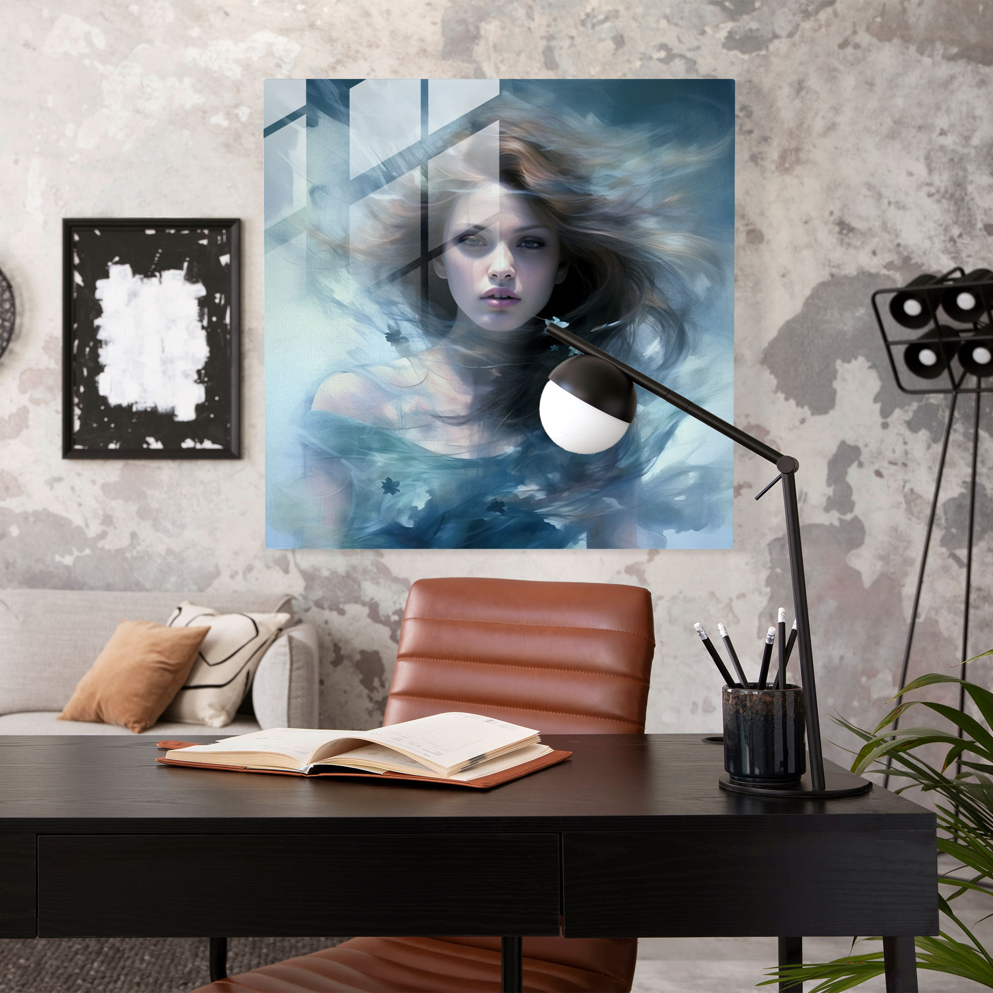 Woman: Glass Print - Woman, Glass Wall Art, Glass Print, Mystical
