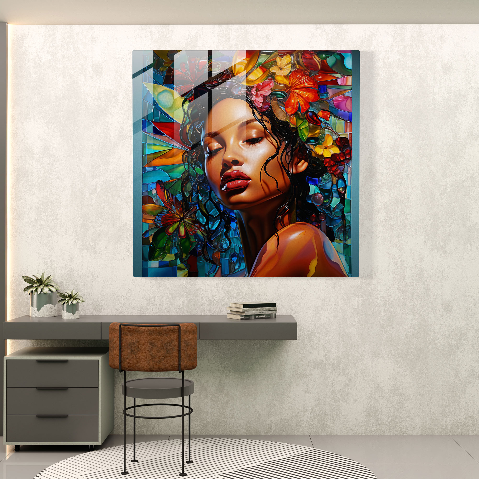 Diverse Beauty Glass Wall Art - Woman, Modern Art, Glass Wall Art, Unity