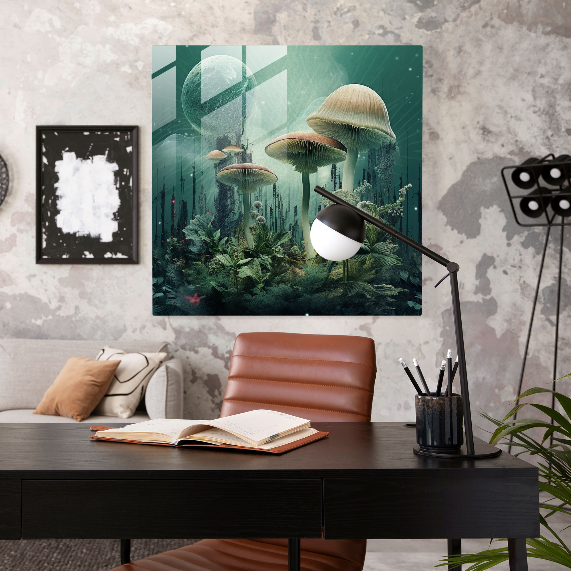 Weed Wonderland - Glass Print - Weed, Weed, Modern Art, Home Decoration