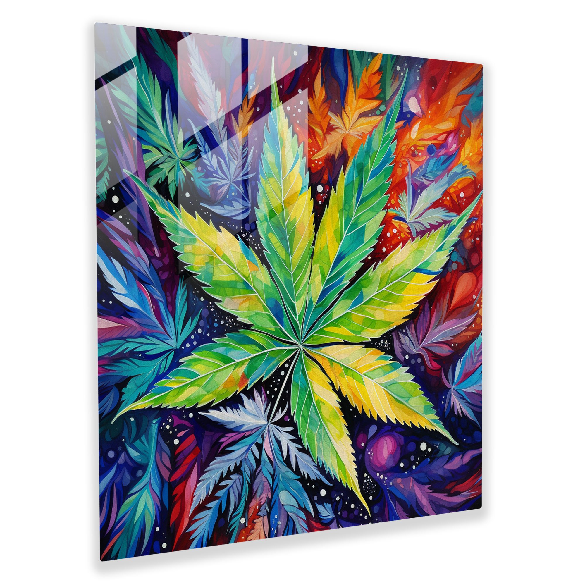 Weed Dreams Glass Print - Weed, Wall Decoration, Home Decoration, Glass Wall Art