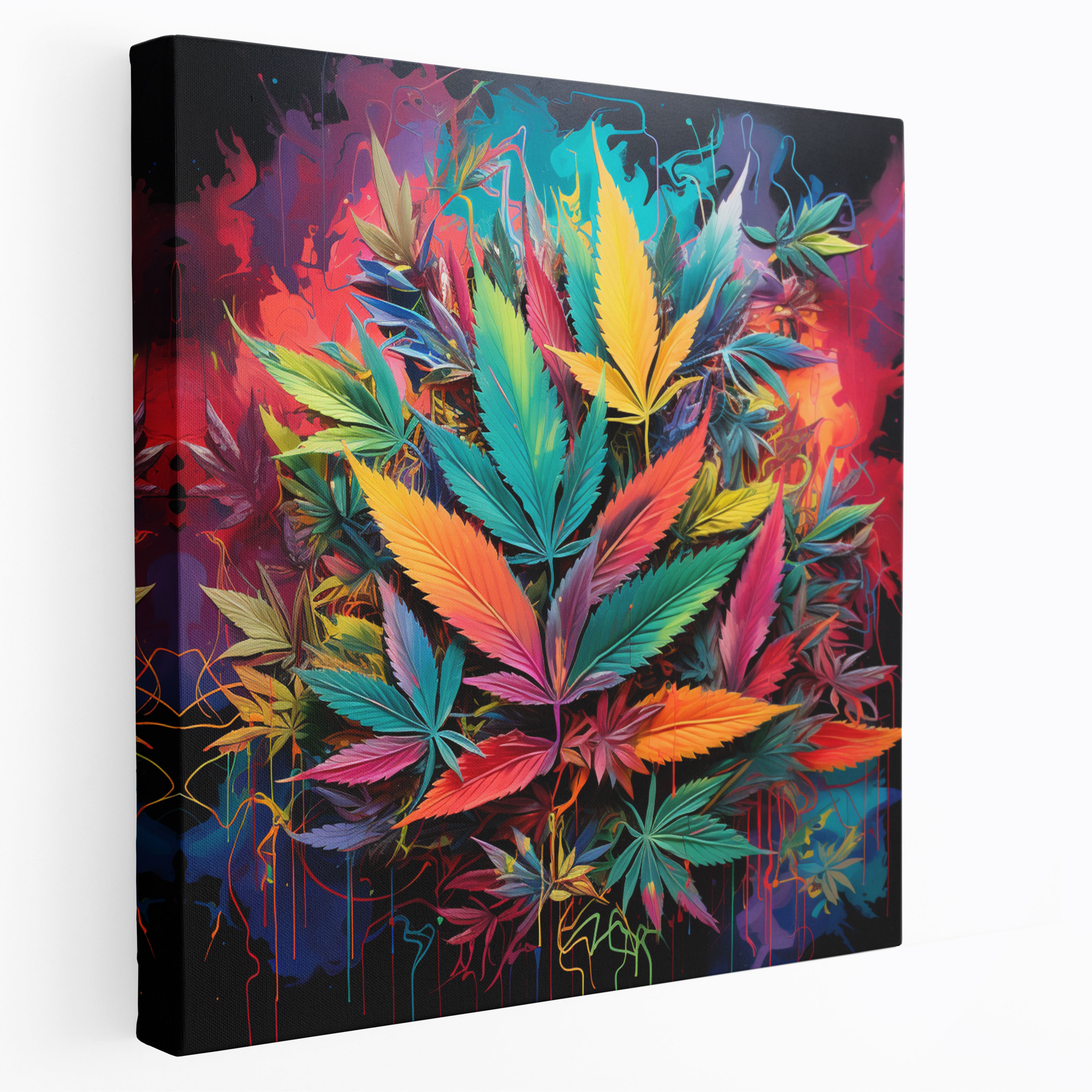 Weed Graffiti Canvas Print - Weed, Canvas Wall Art, Canvas Print, Weed