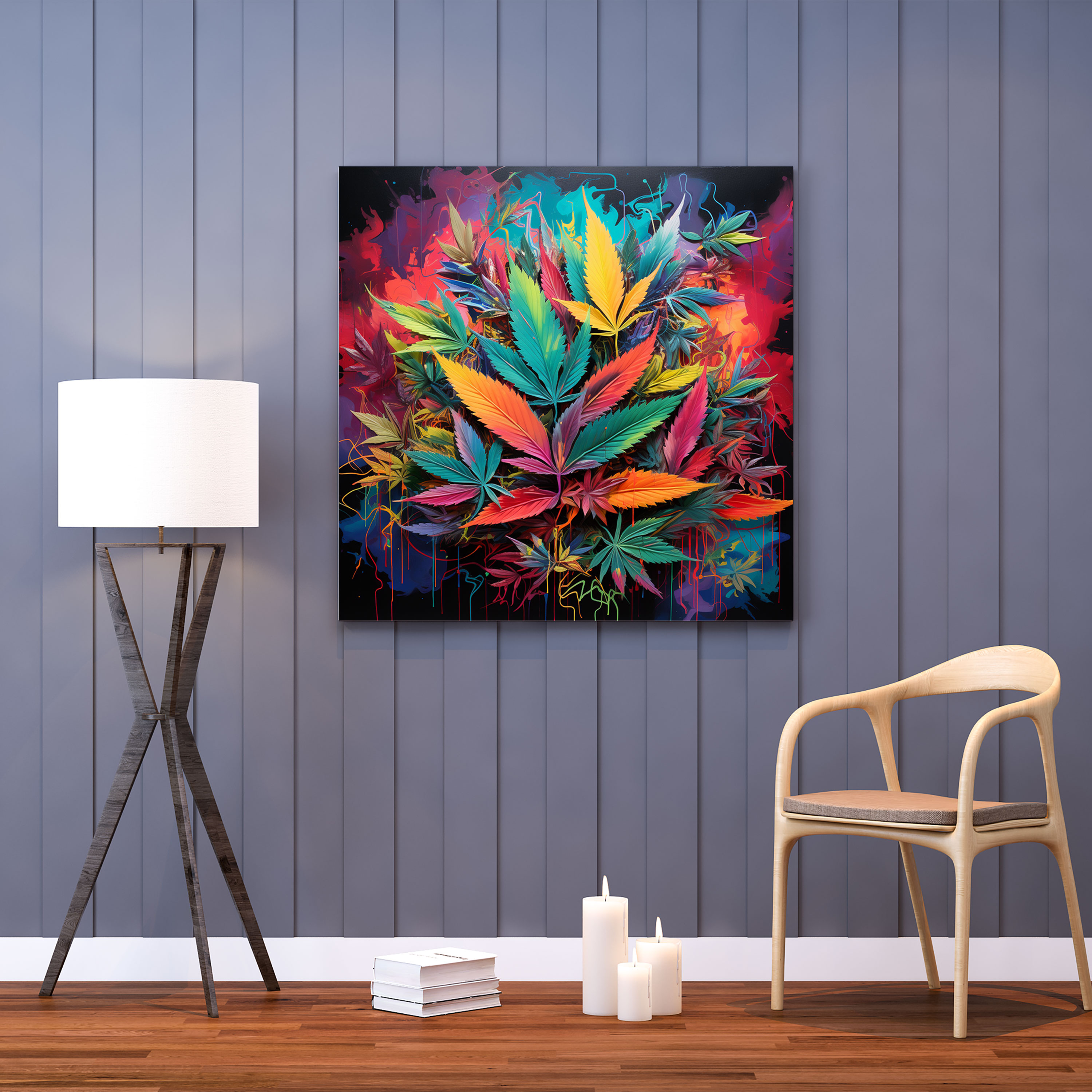 Weed Graffiti Canvas Print - Weed, Canvas Wall Art, Canvas Print, Weed