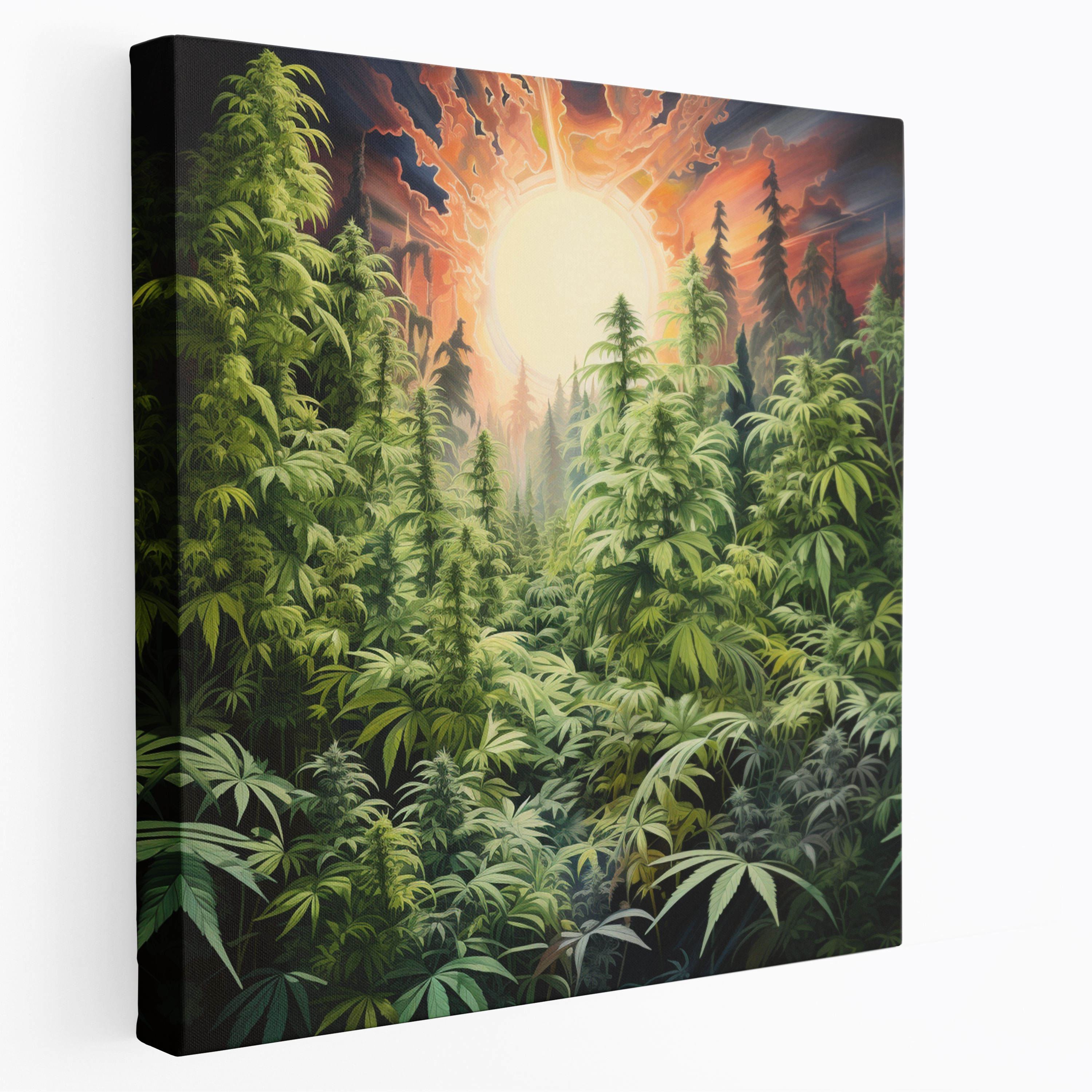 Weed Forest Canvas Print - Weed, Home Decoration, Canvas Print, Canvas