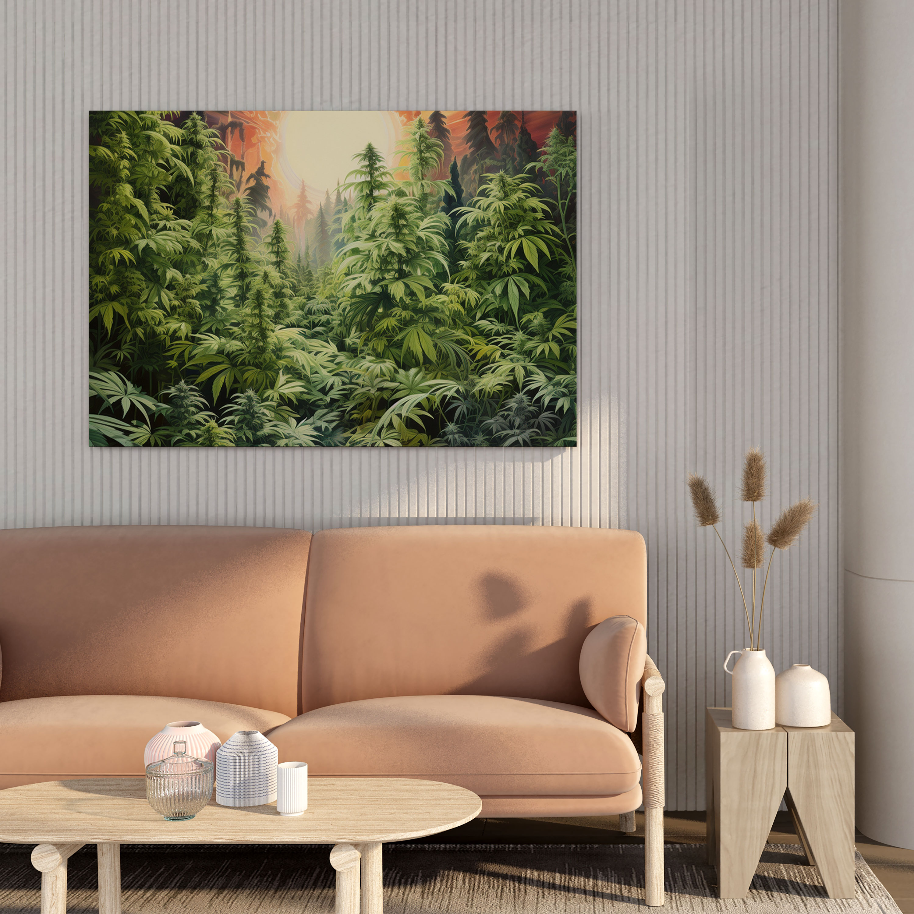 Weed Forest Canvas Print - Weed, Home Decoration, Canvas Print, Canvas