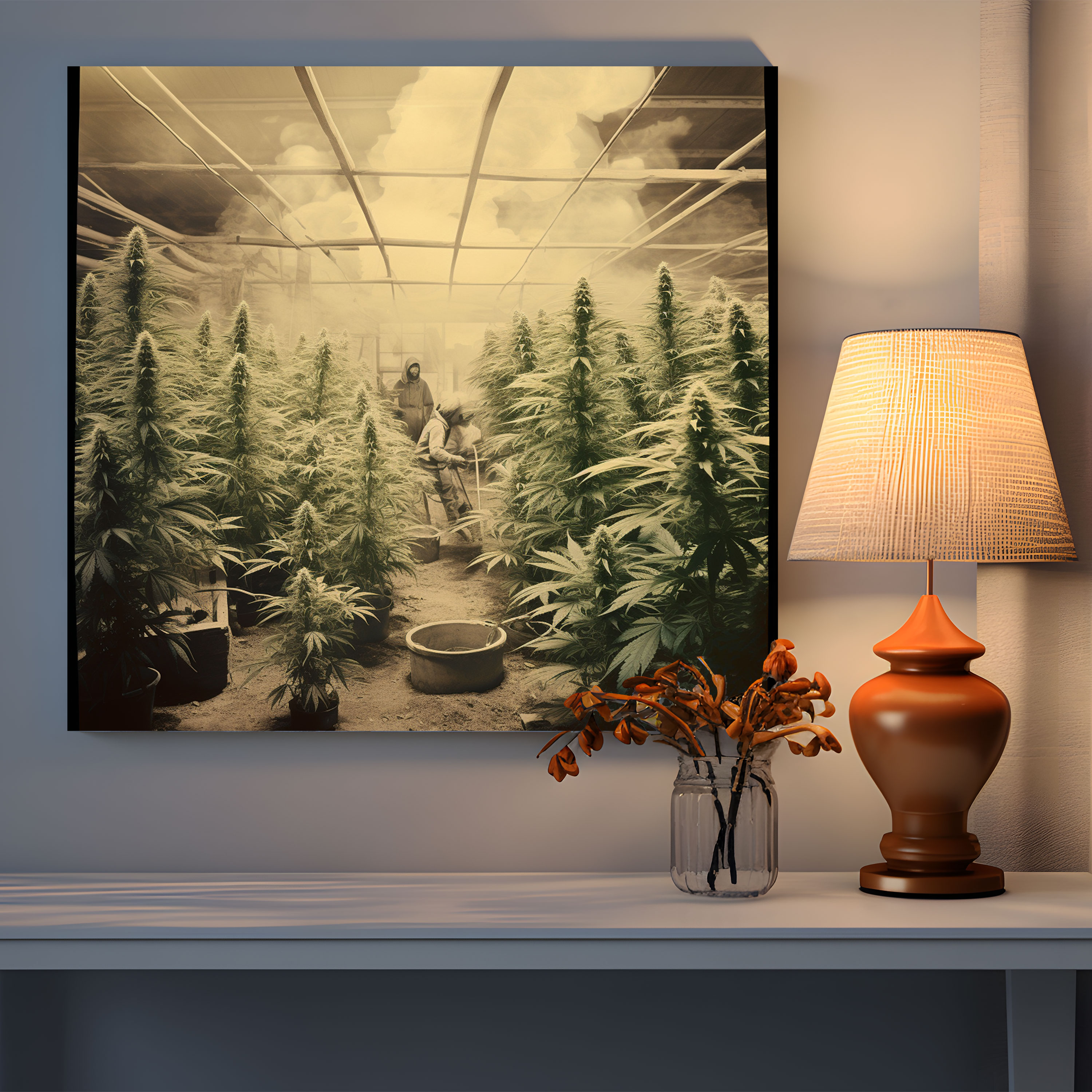 Vintage Weed Canvas Print - Weed, Nostalgic Art, Photograph, Vintage Art