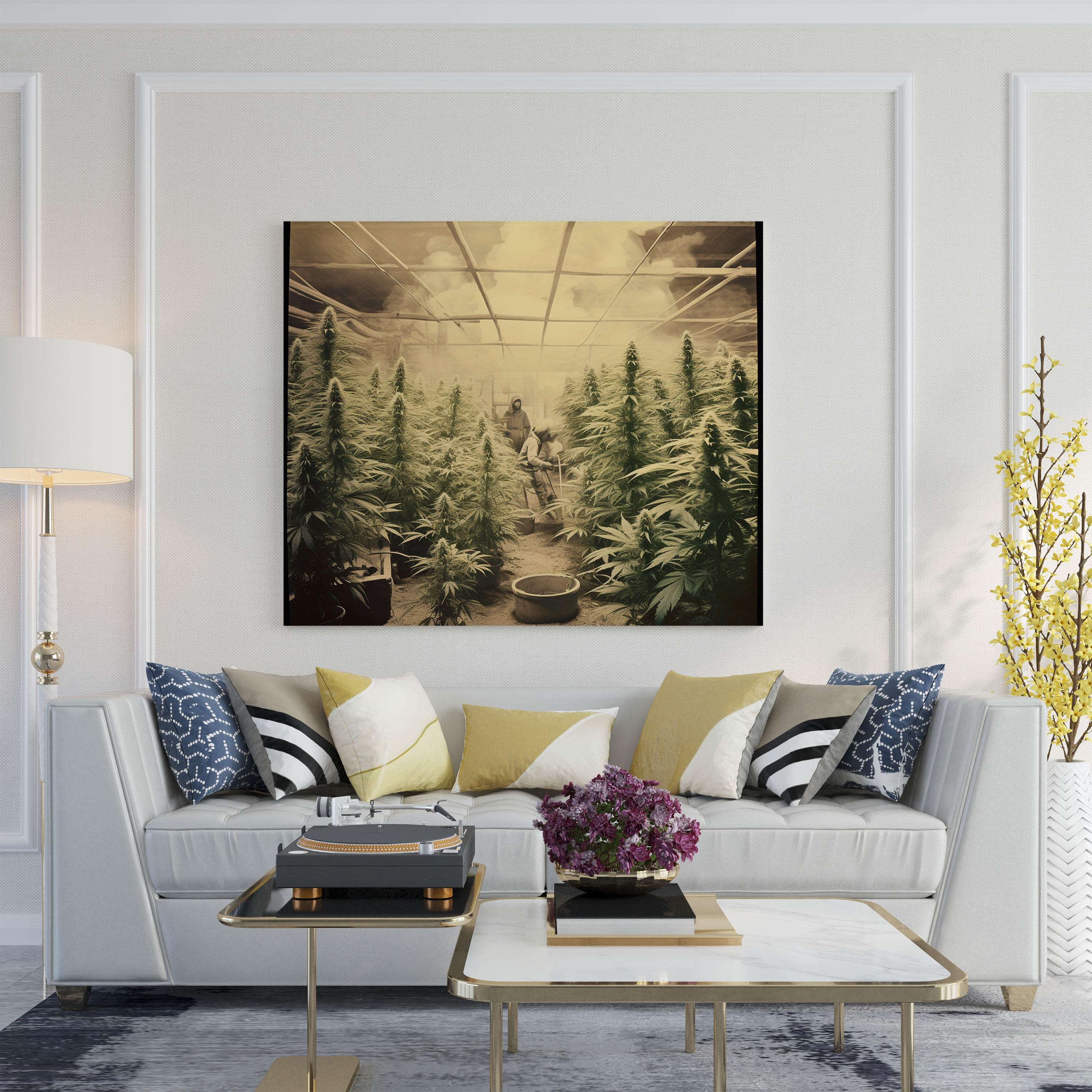 Vintage Weed Canvas Print - Weed, Nostalgic Art, Photograph, Vintage Art