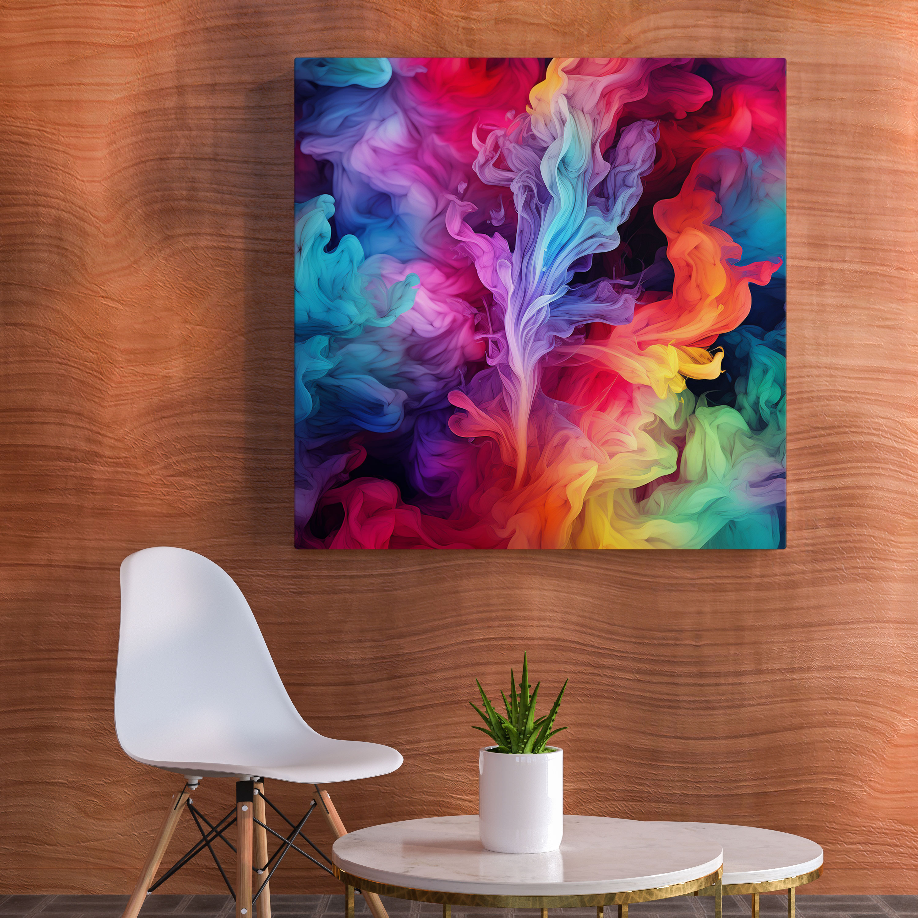 Weed Canvas Print - Abstract Smoke - Weed, Canvas Print, Home Decoration, Digital Artwork